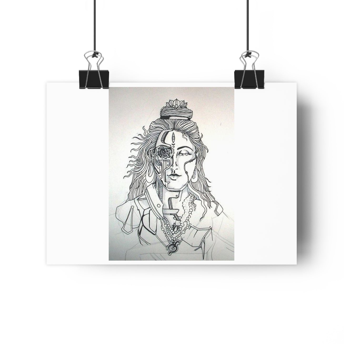 "Bionic Shiva" - Giclée Art Print by artist David Hilborn