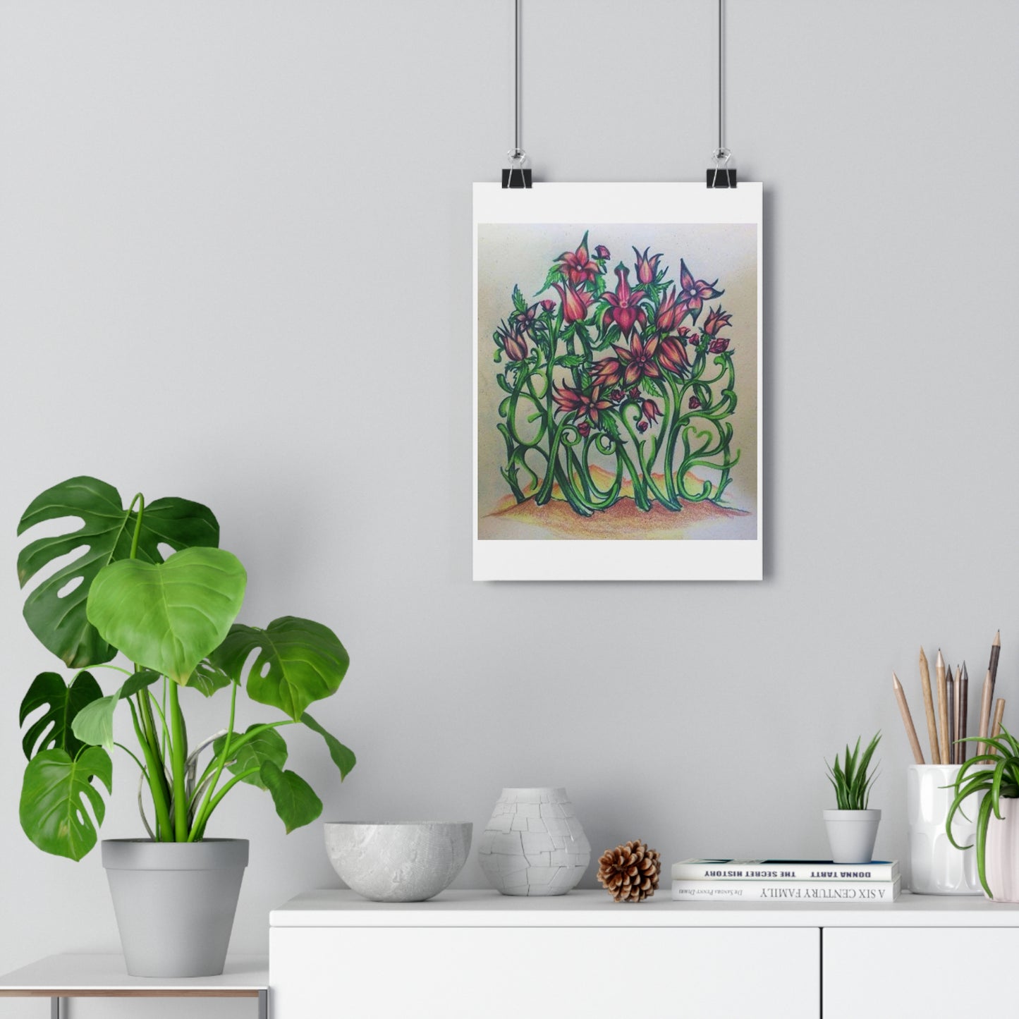 "Grow/Love”- Giclée Art Print by artist David Hilborn