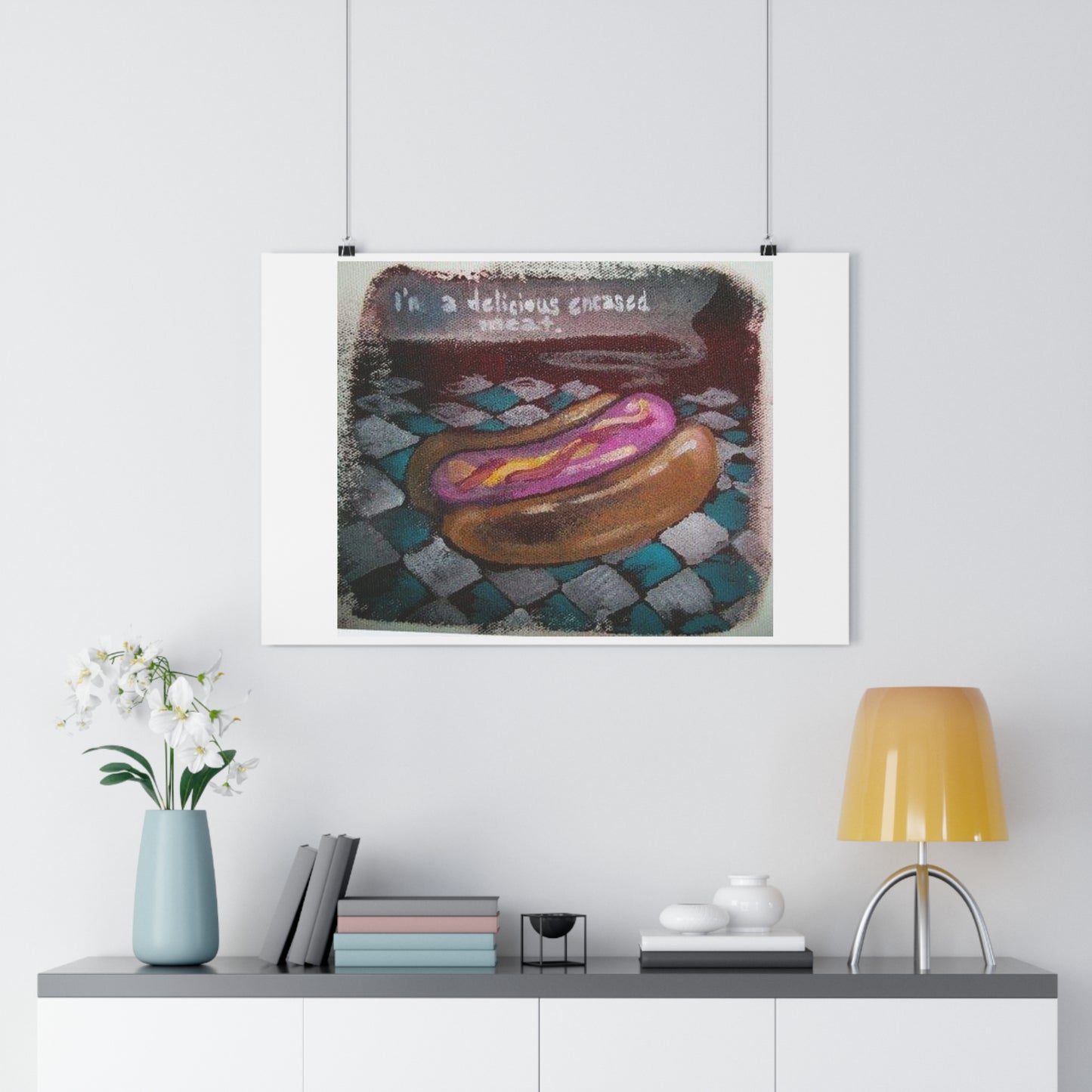 "Delicious Encased Meats”- Giclée Art Print by artist David Hilborn