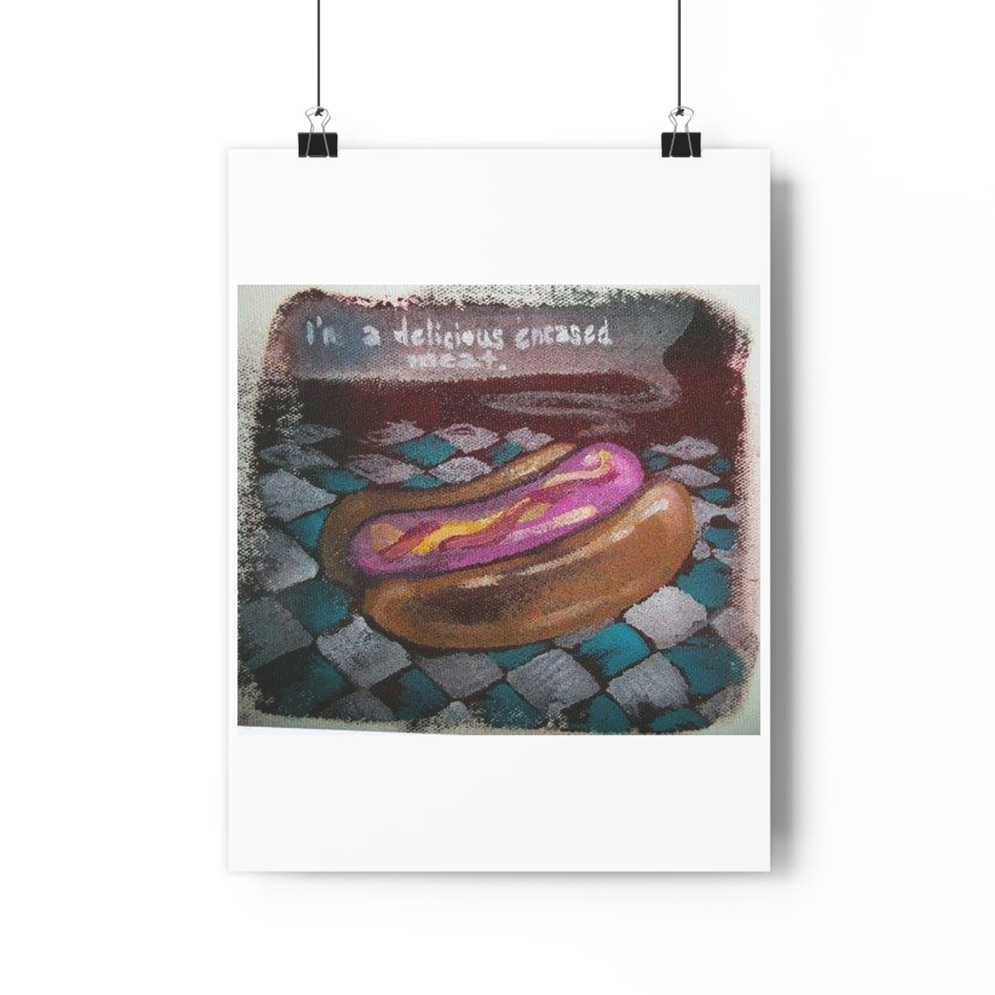 "Delicious Encased Meats”- Giclée Art Print by artist David Hilborn