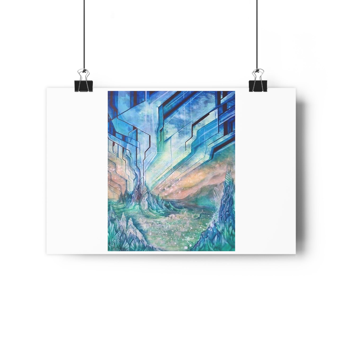 “Aqua-terrestrial”- Giclée Art Print by artist David Hilborn