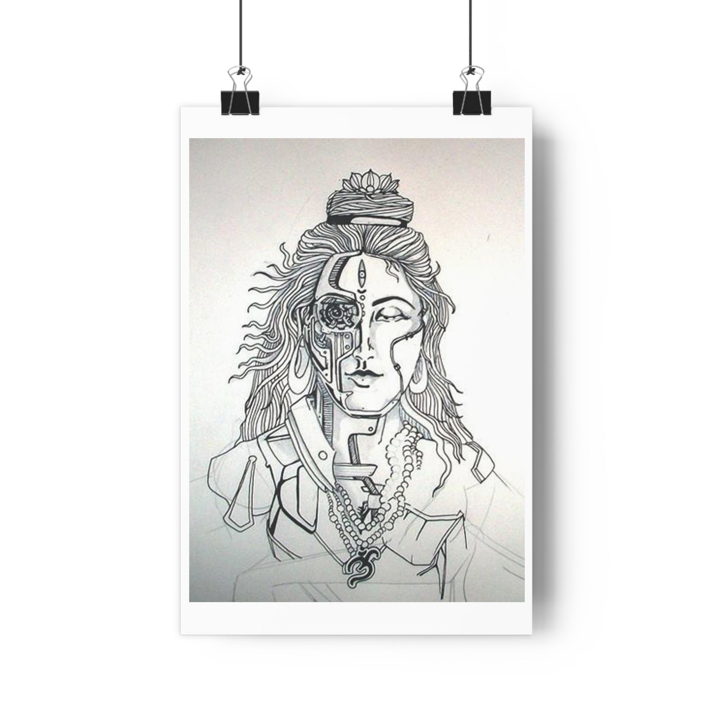 "Bionic Shiva" - Giclée Art Print by artist David Hilborn