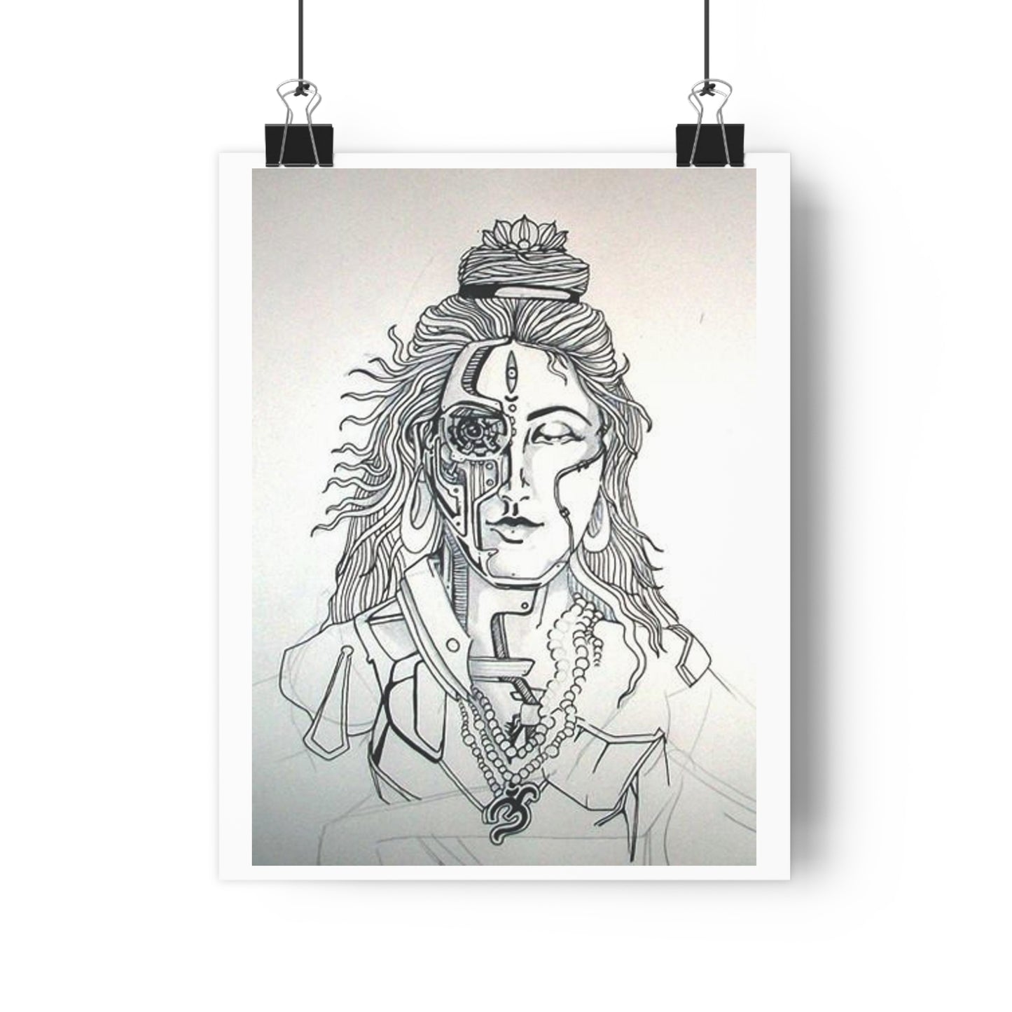 "Bionic Shiva" - Giclée Art Print by artist David Hilborn