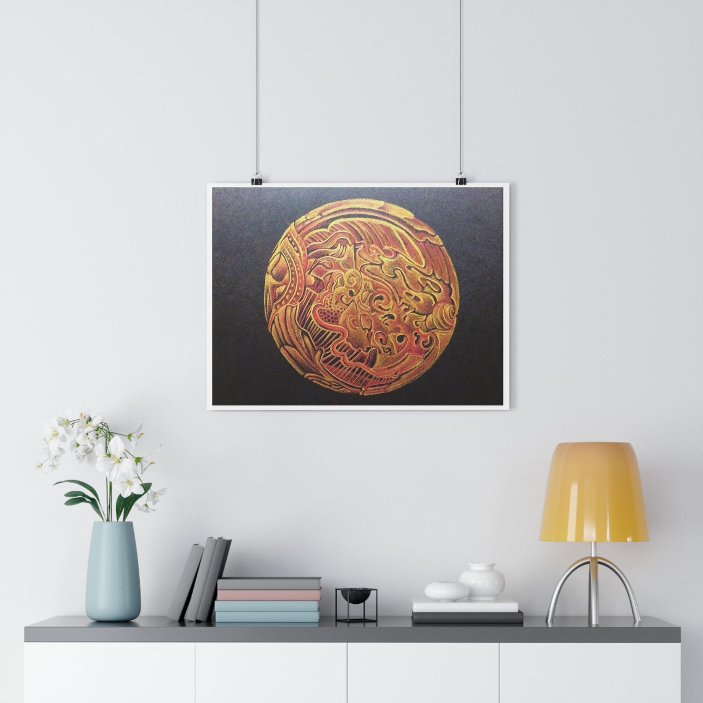 "Golden Frik”- Giclée Art Print by artist David Hilborn