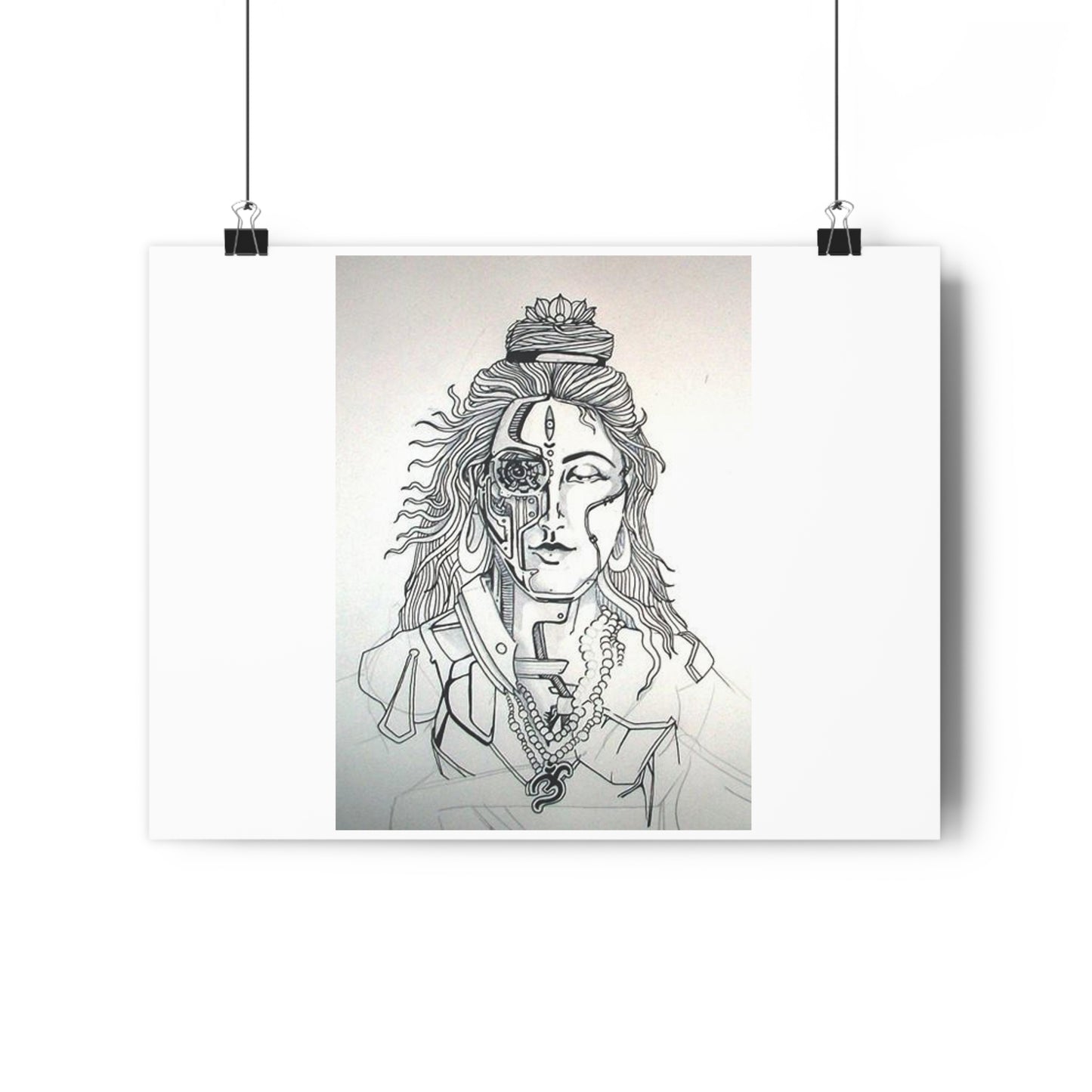 "Bionic Shiva" - Giclée Art Print by artist David Hilborn