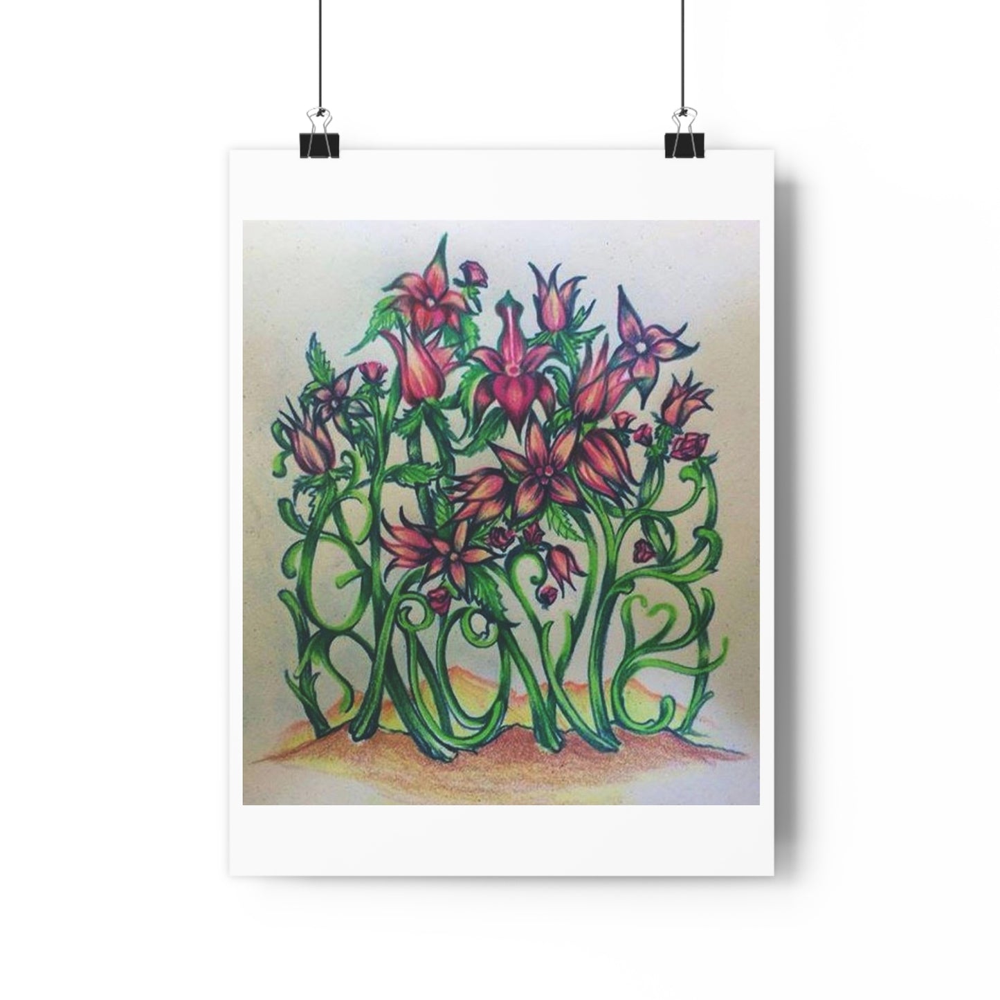 "Grow/Love”- Giclée Art Print by artist David Hilborn