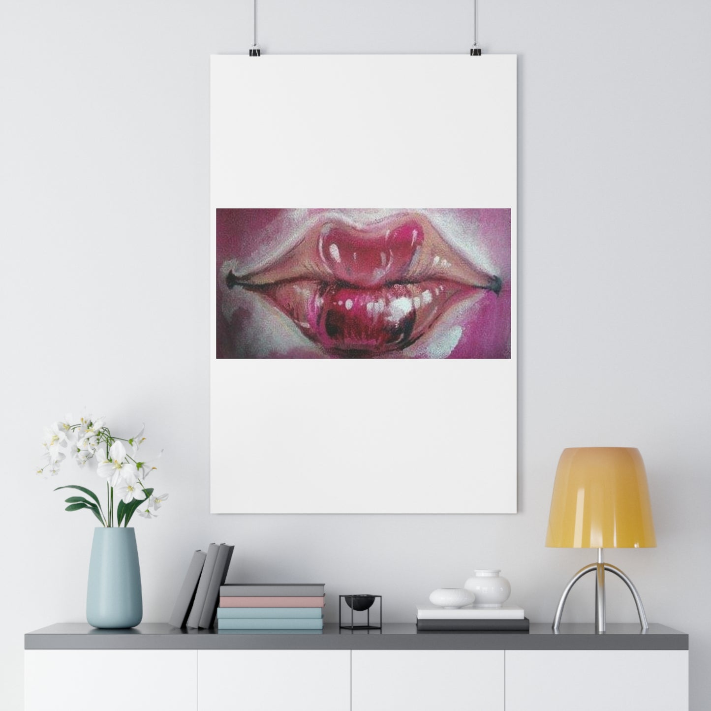 "Lips”- Giclée Art Print by artist David Hilborn