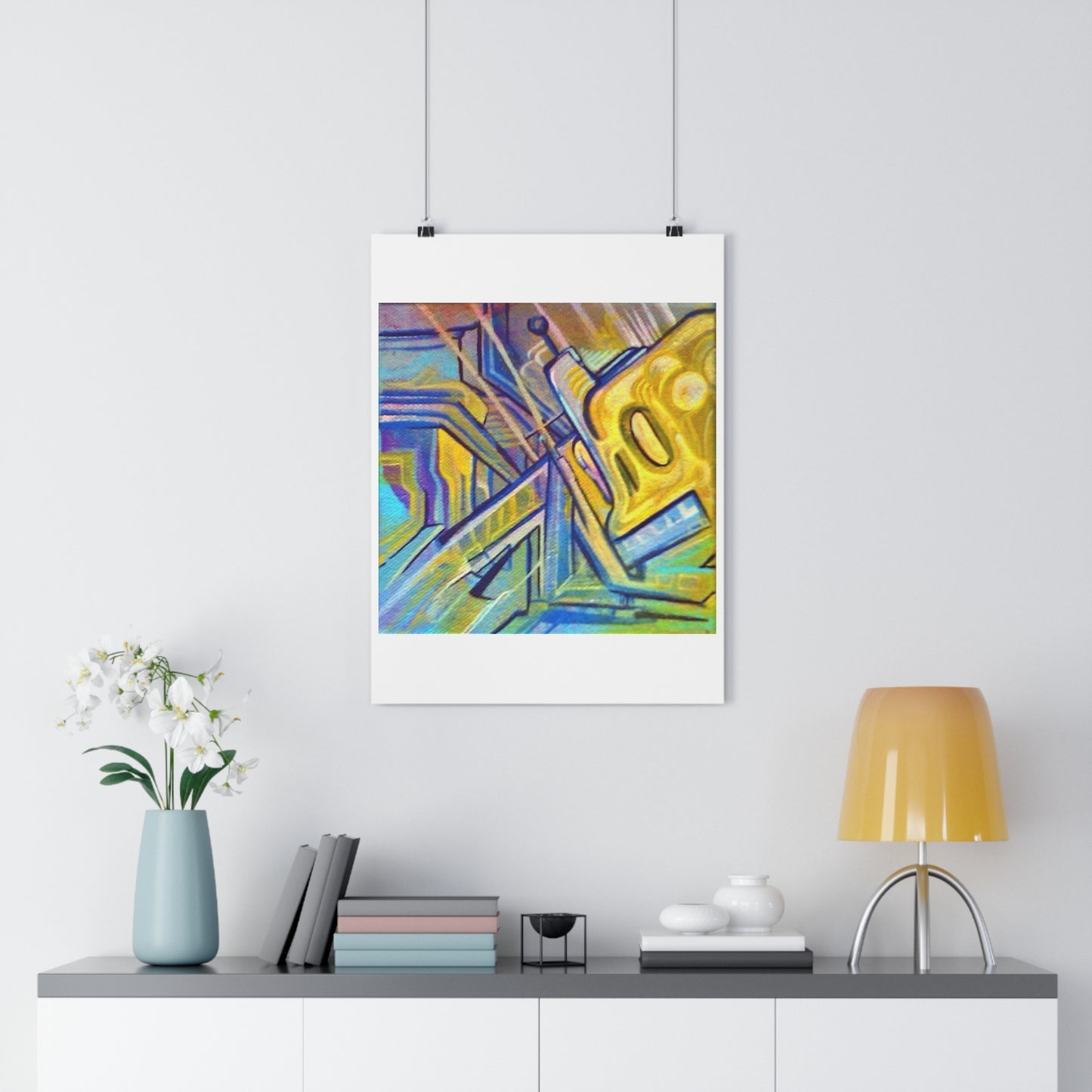 "Robo Drip”- Giclée Art Print by artist David Hilborn