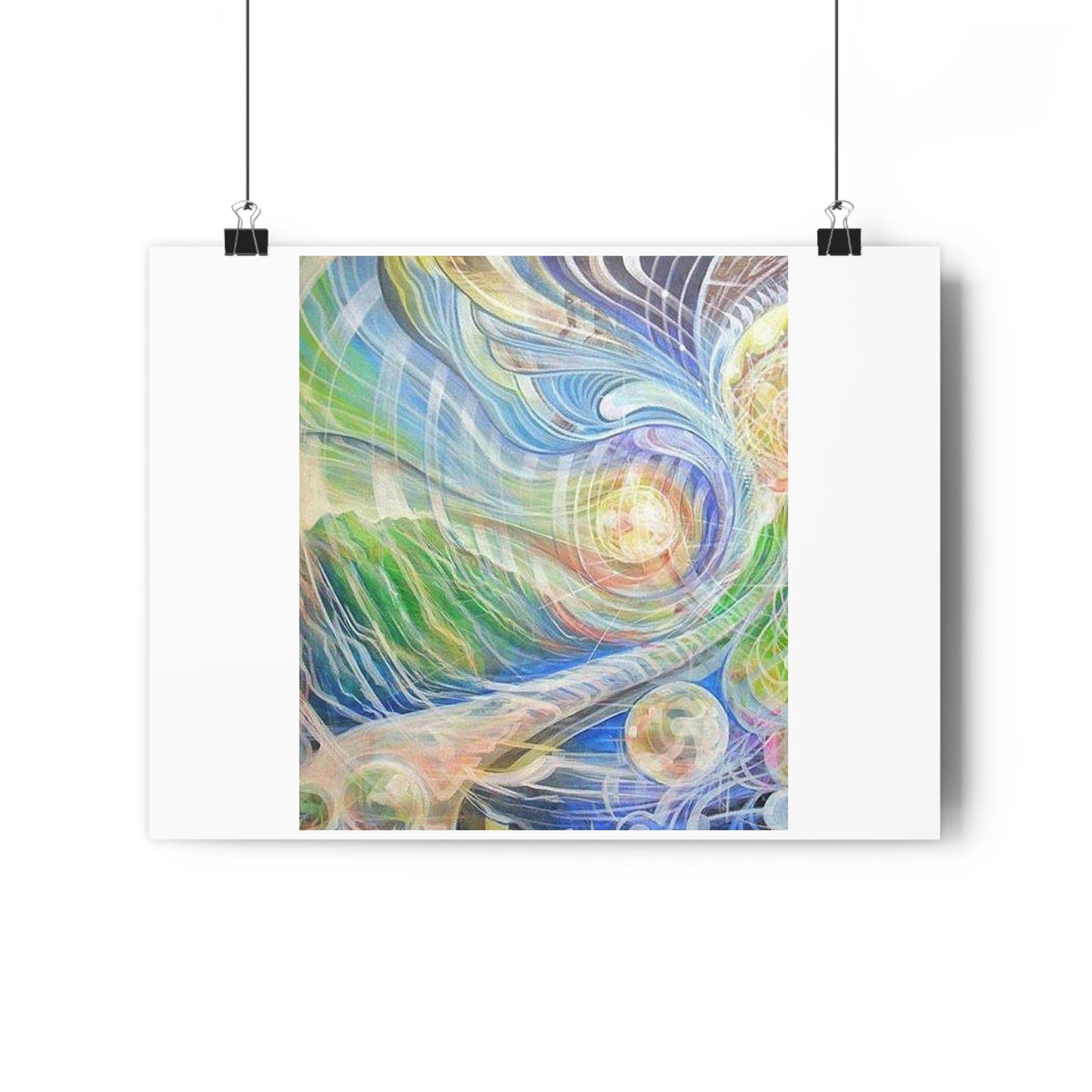 “Vibrational Terrain”- Giclée Art Print by artist David Hilborn