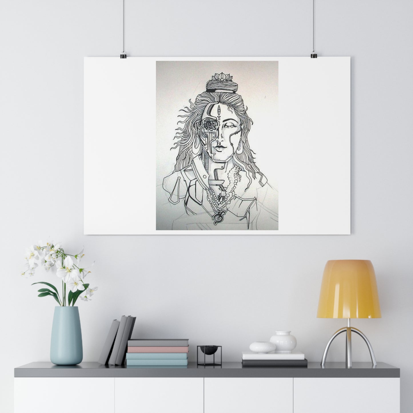 "Bionic Shiva" - Giclée Art Print by artist David Hilborn