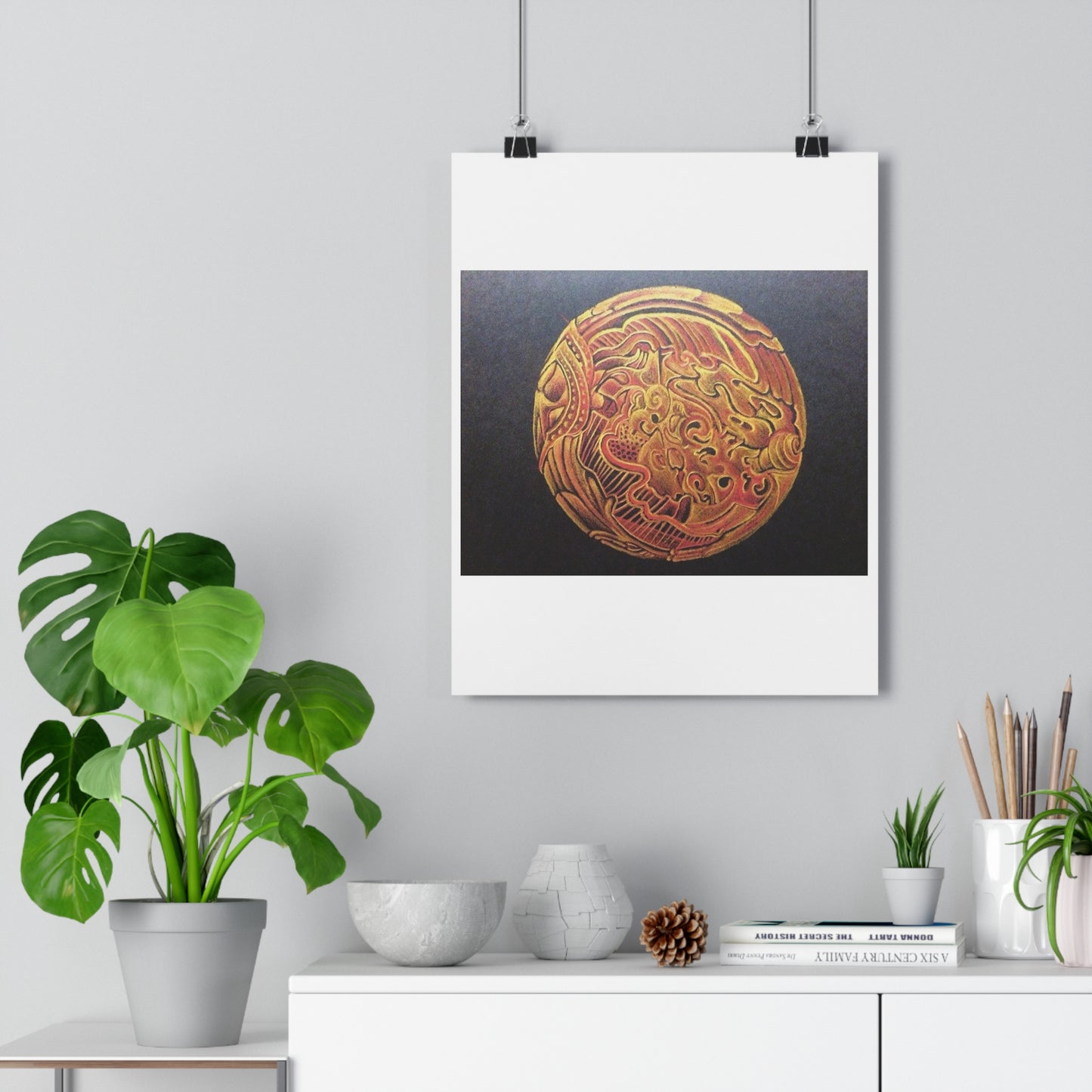 "Golden Frik”- Giclée Art Print by artist David Hilborn