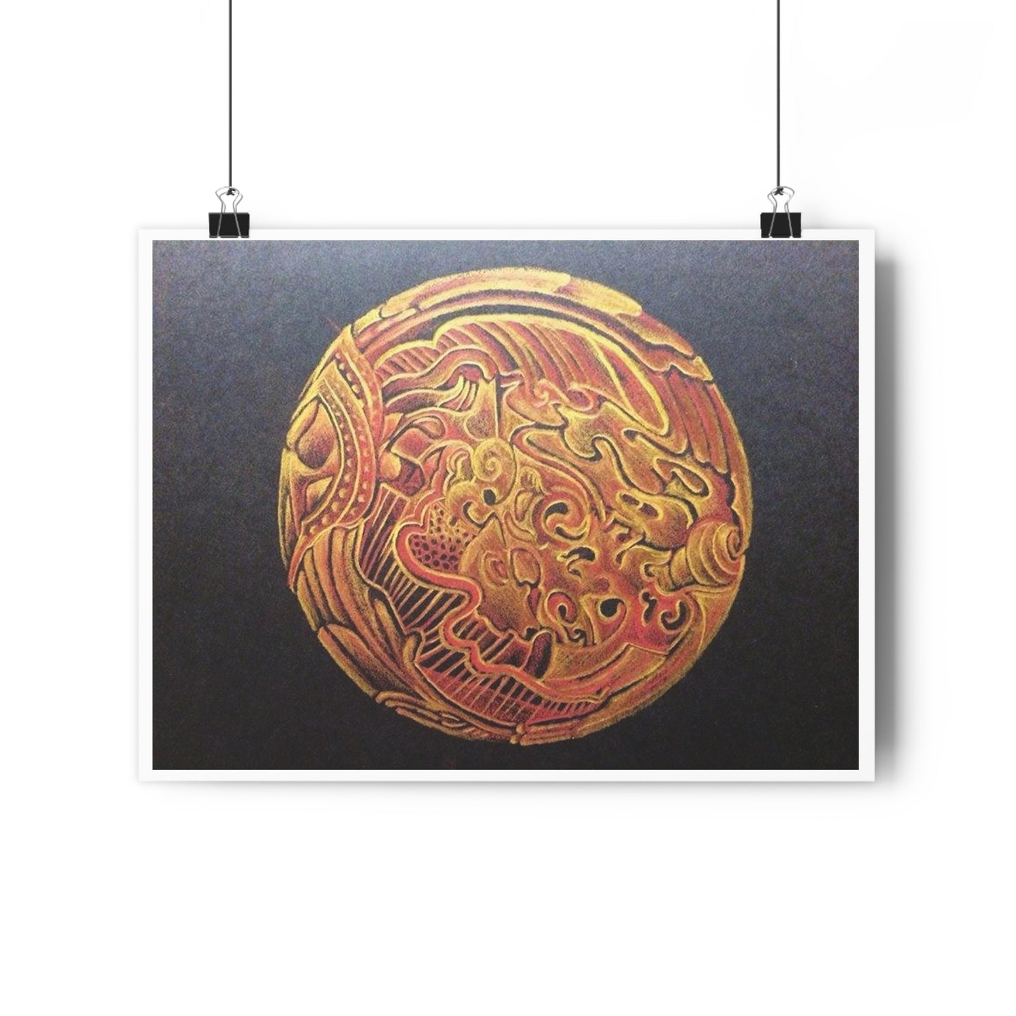 "Golden Frik”- Giclée Art Print by artist David Hilborn