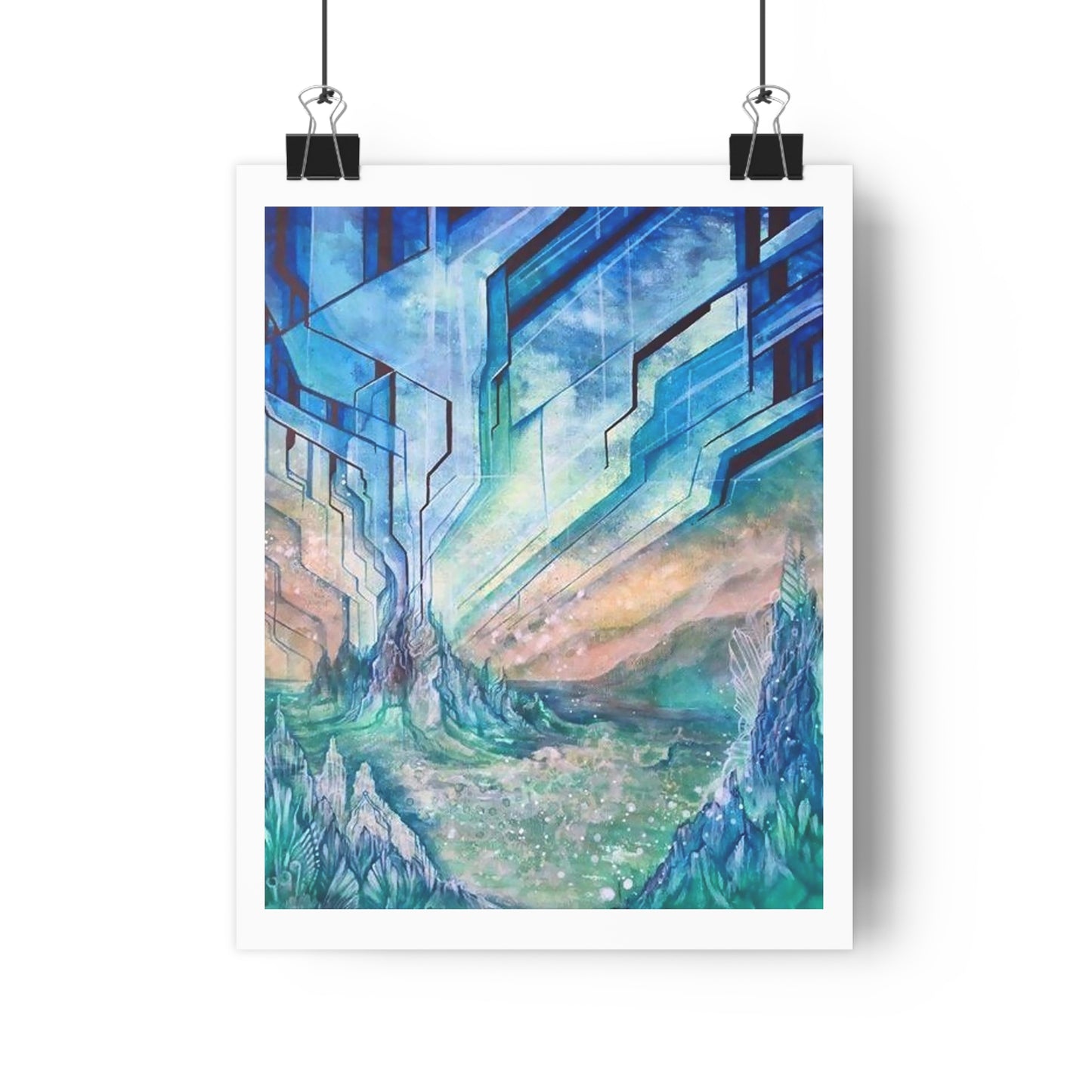 “Aqua-terrestrial”- Giclée Art Print by artist David Hilborn