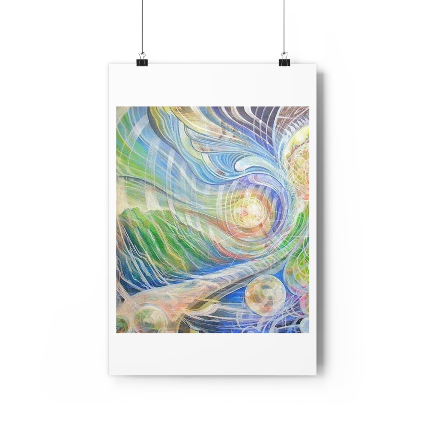 “Vibrational Terrain”- Giclée Art Print by artist David Hilborn