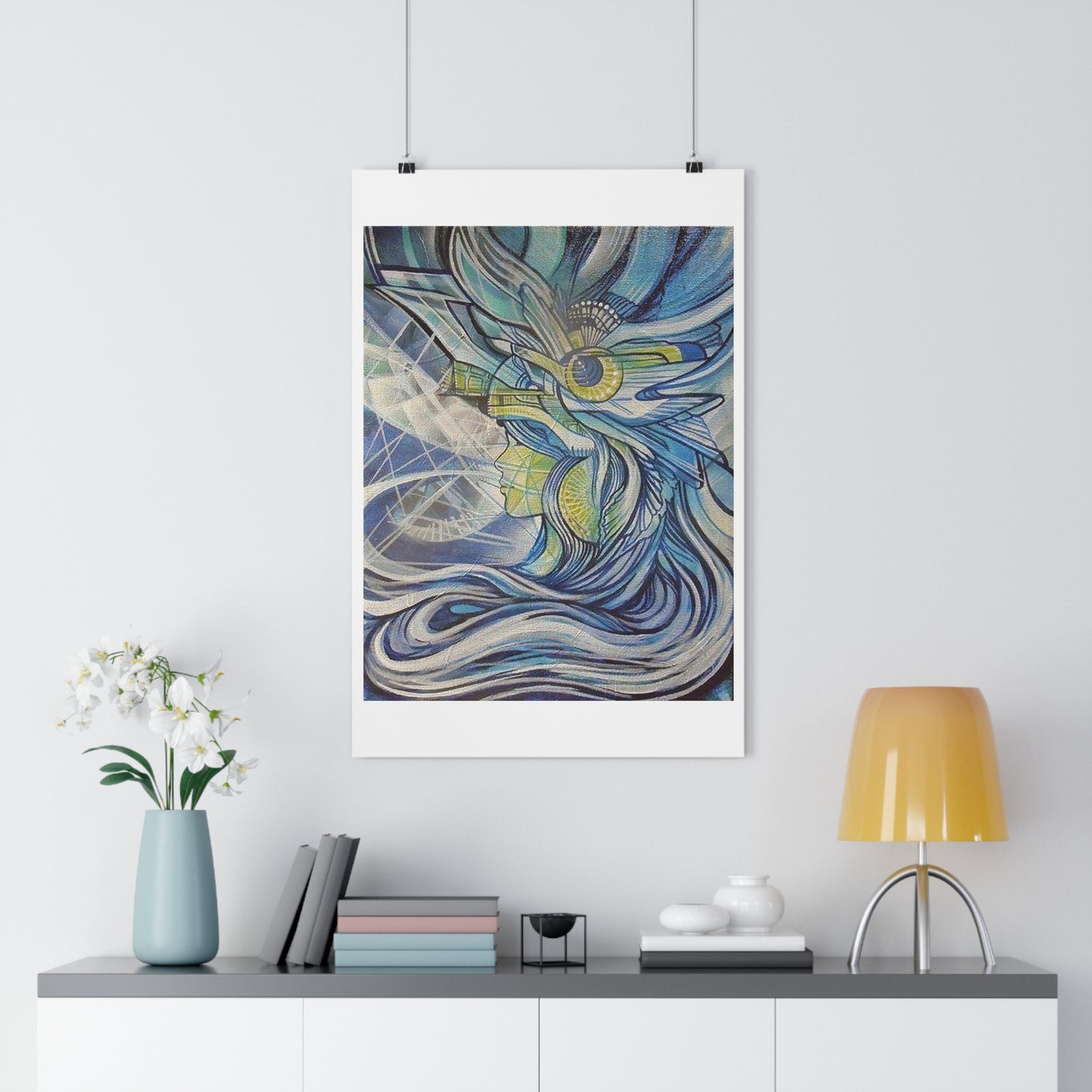 "Aquamarine”- Giclée Art Print by artist David Hilborn