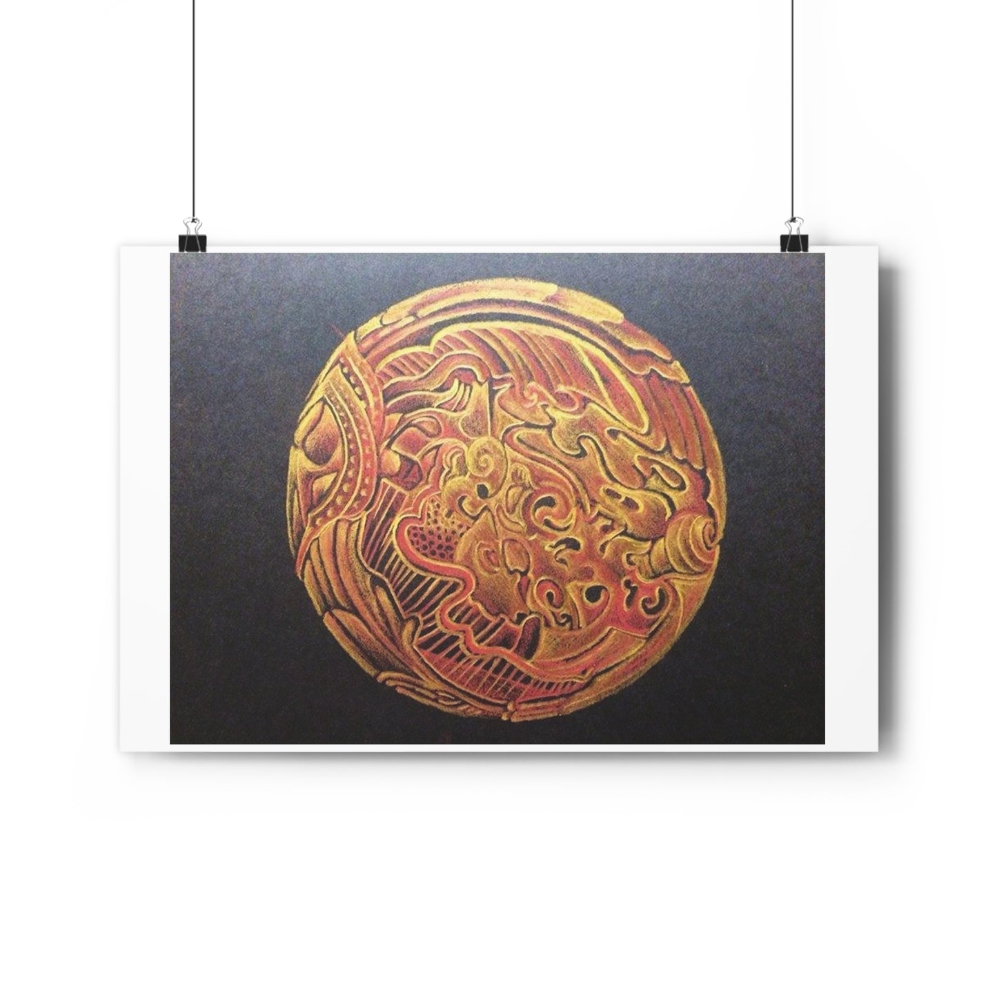 "Golden Frik”- Giclée Art Print by artist David Hilborn