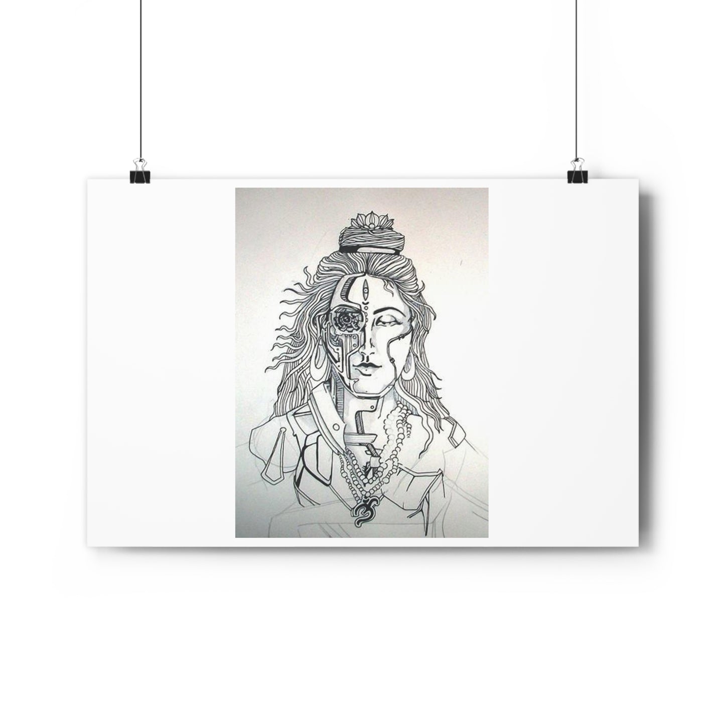 "Bionic Shiva" - Giclée Art Print by artist David Hilborn