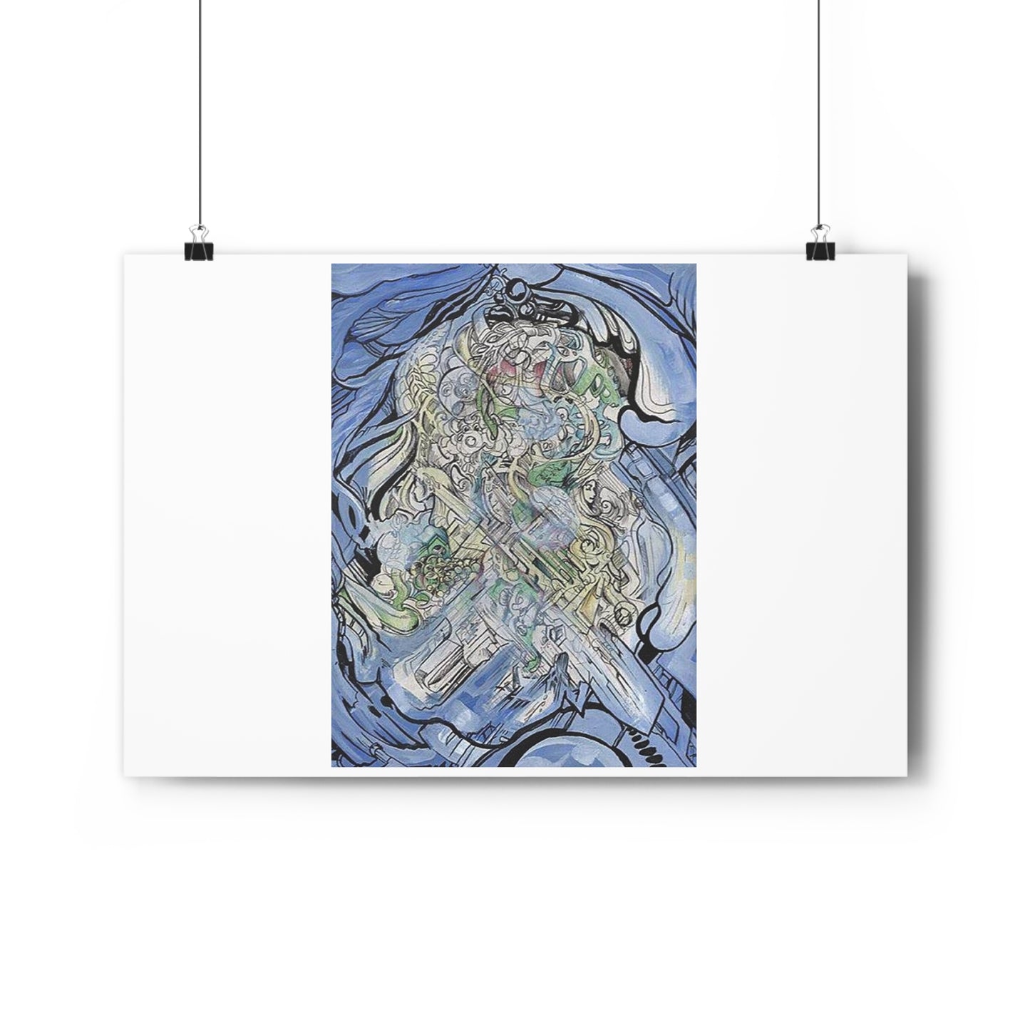 "Chrome Flow”- Giclée Art Print by artist David Hilborn