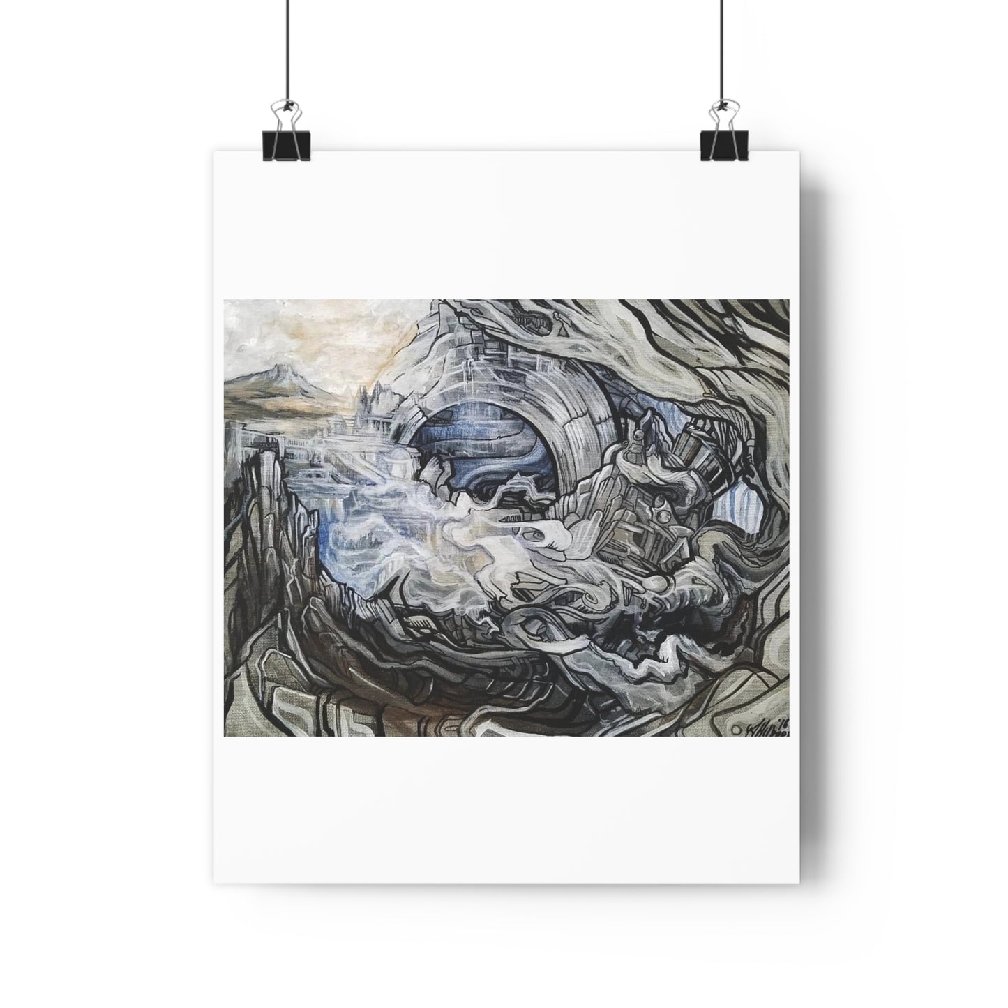 "Typhoon”- Giclée Art Print by artist David Hilborn