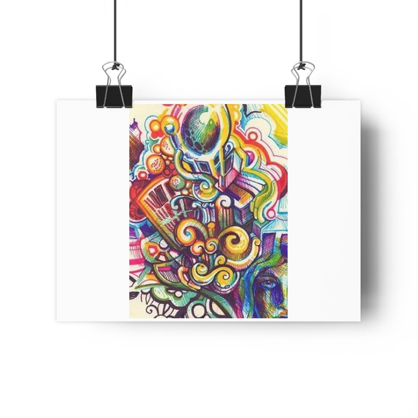 "Technicolor Markers”- Giclée Art Print by artist David Hilborn