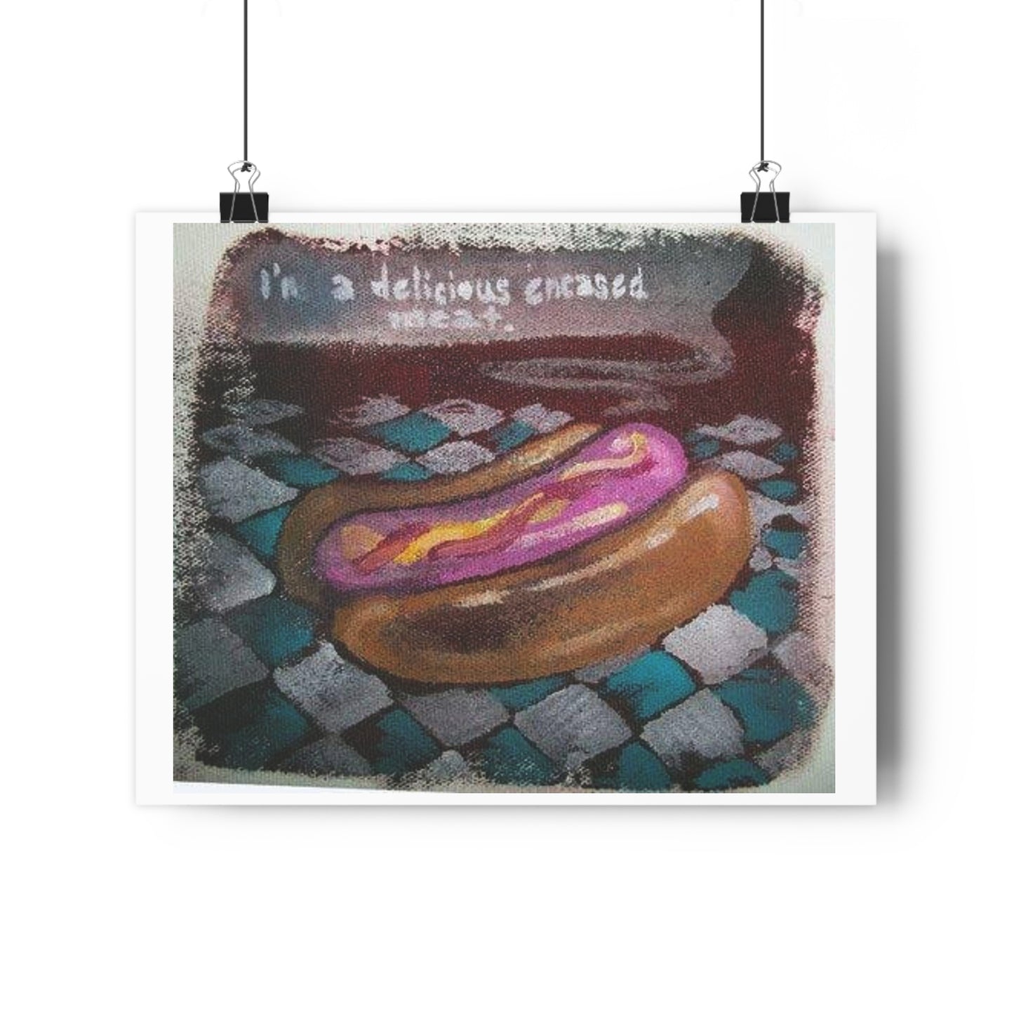 "Delicious Encased Meats”- Giclée Art Print by artist David Hilborn