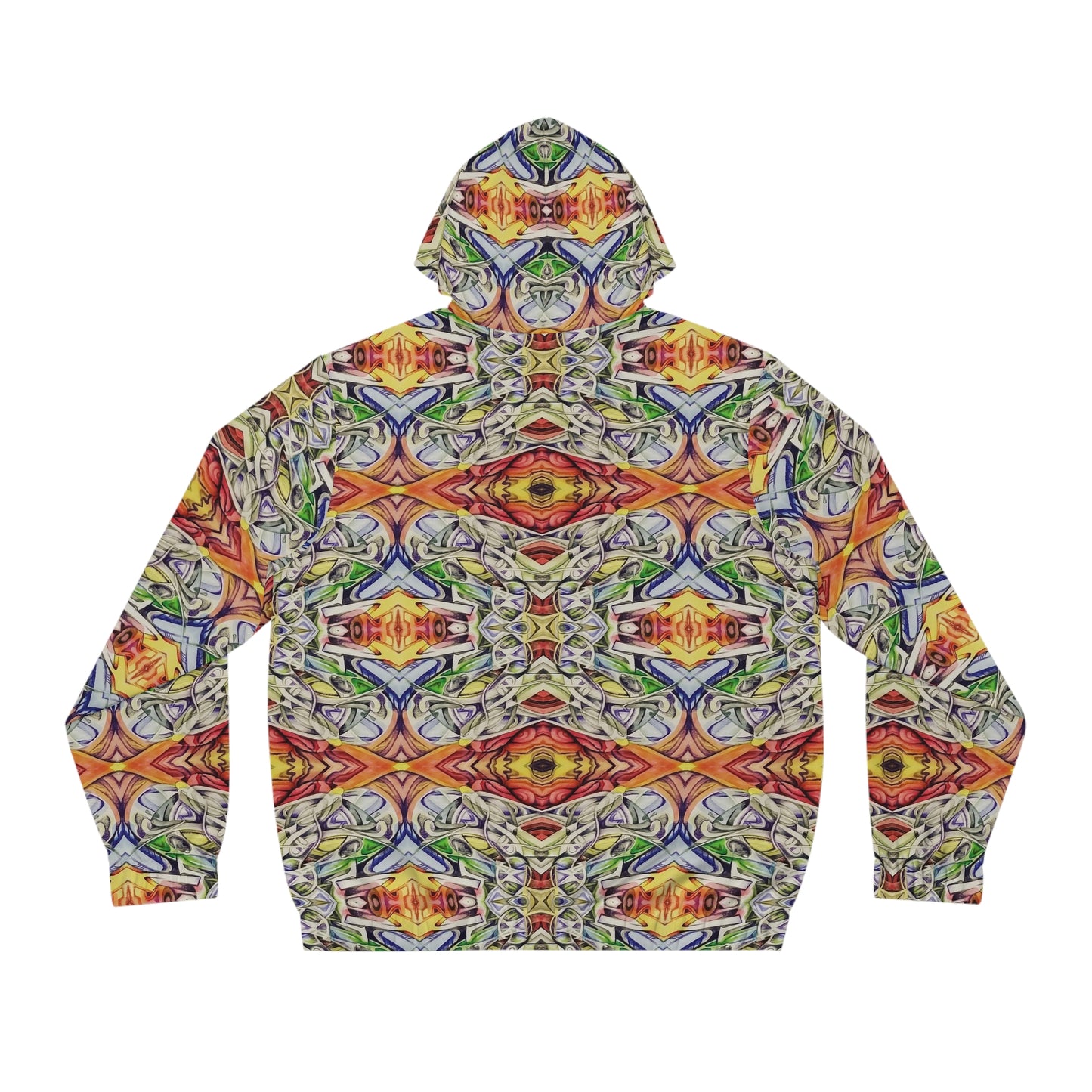 "Technicolor Lens Combined” - All Over Graphic Zip-Up Hoodie by Artist David Hilborn