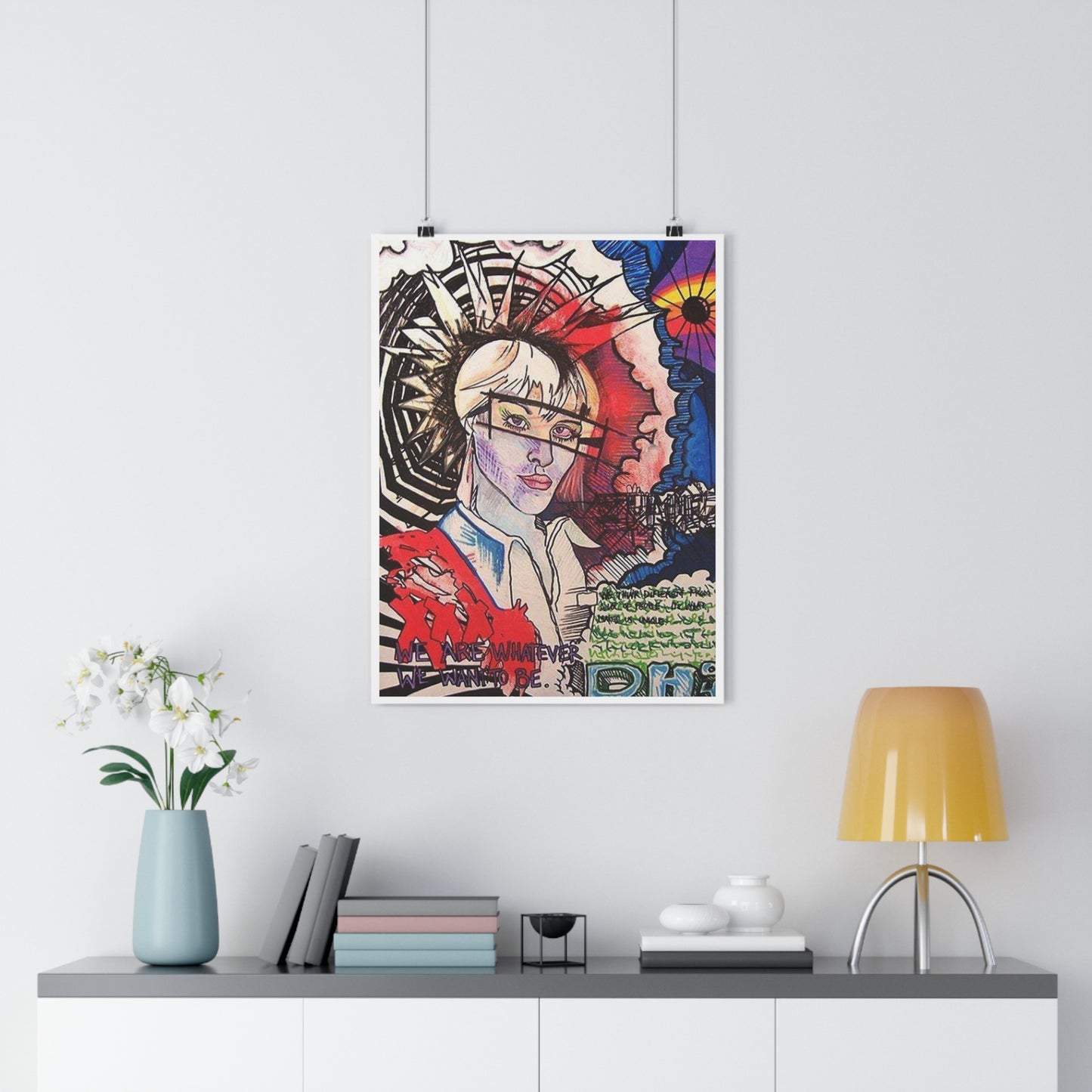 "We are whatever we want to be”- Giclée Art Print by artist David Hilborn