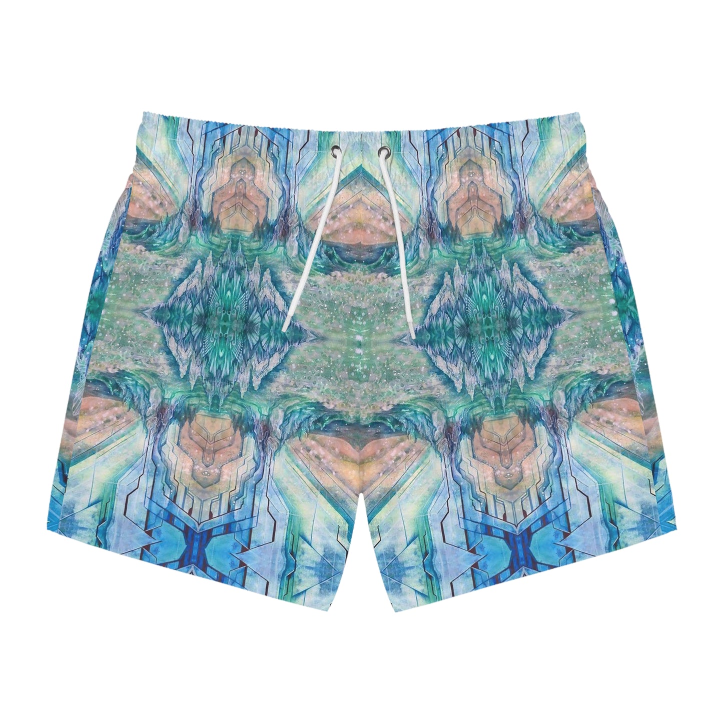 "Aqua Terrestrial” - Swim Trunks by Artist David Hilborn