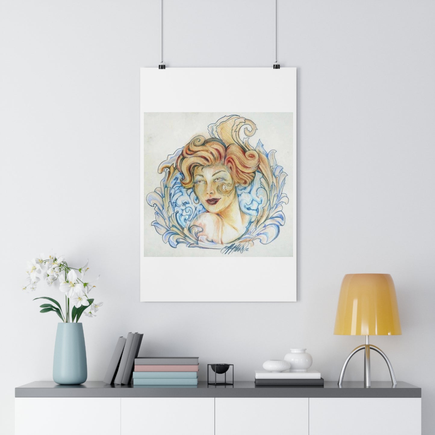 "Whiskey Princess”- Giclée Art Print by artist David Hilborn