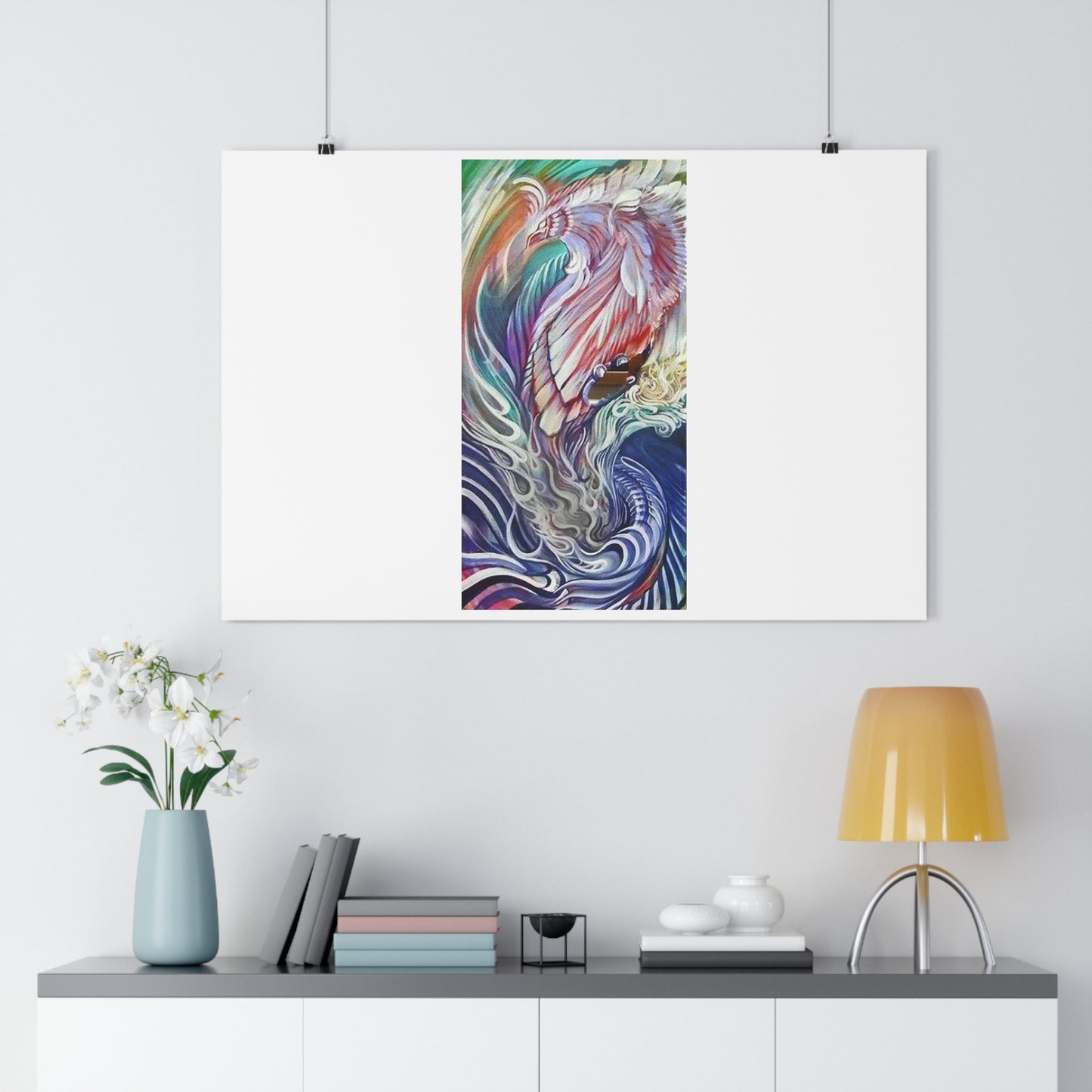 "Rising Phoenix”- Giclée Art Print by artist David Hilborn