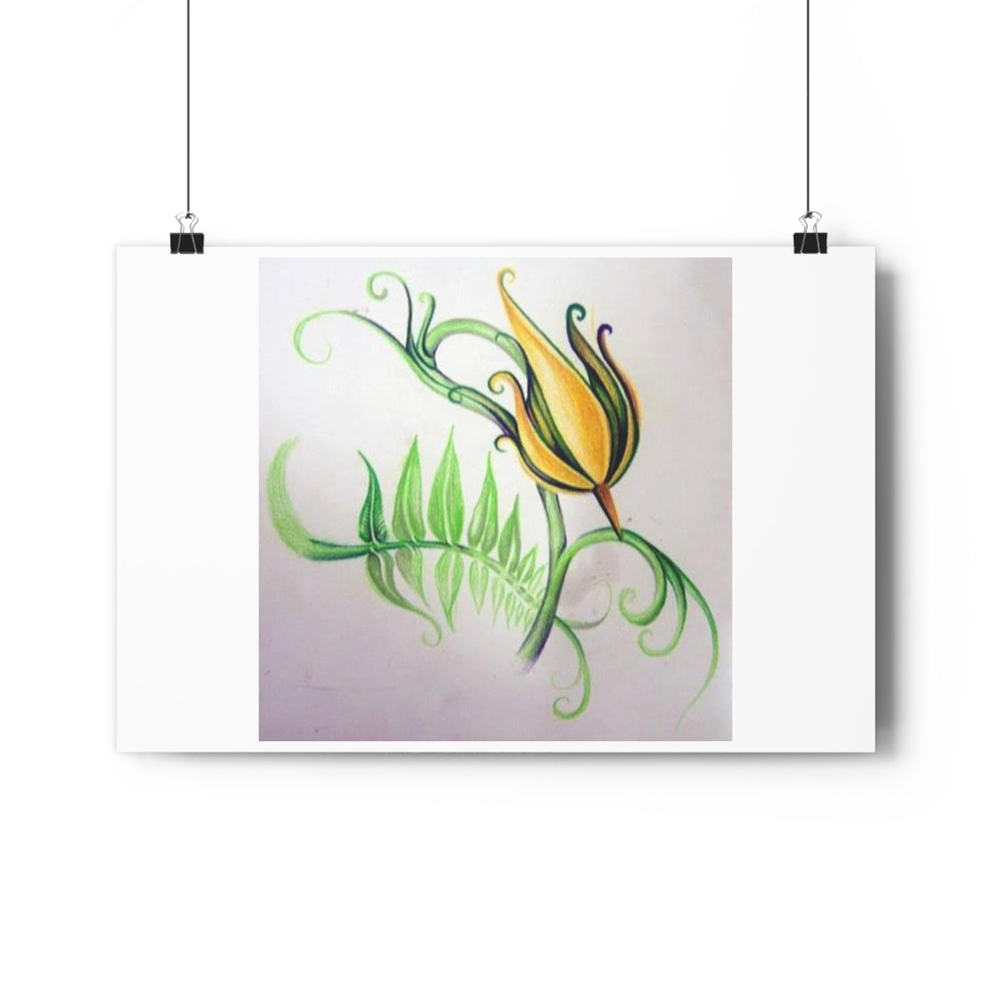 "Firecracker Flower”- Giclée Art Print by artist David Hilborn