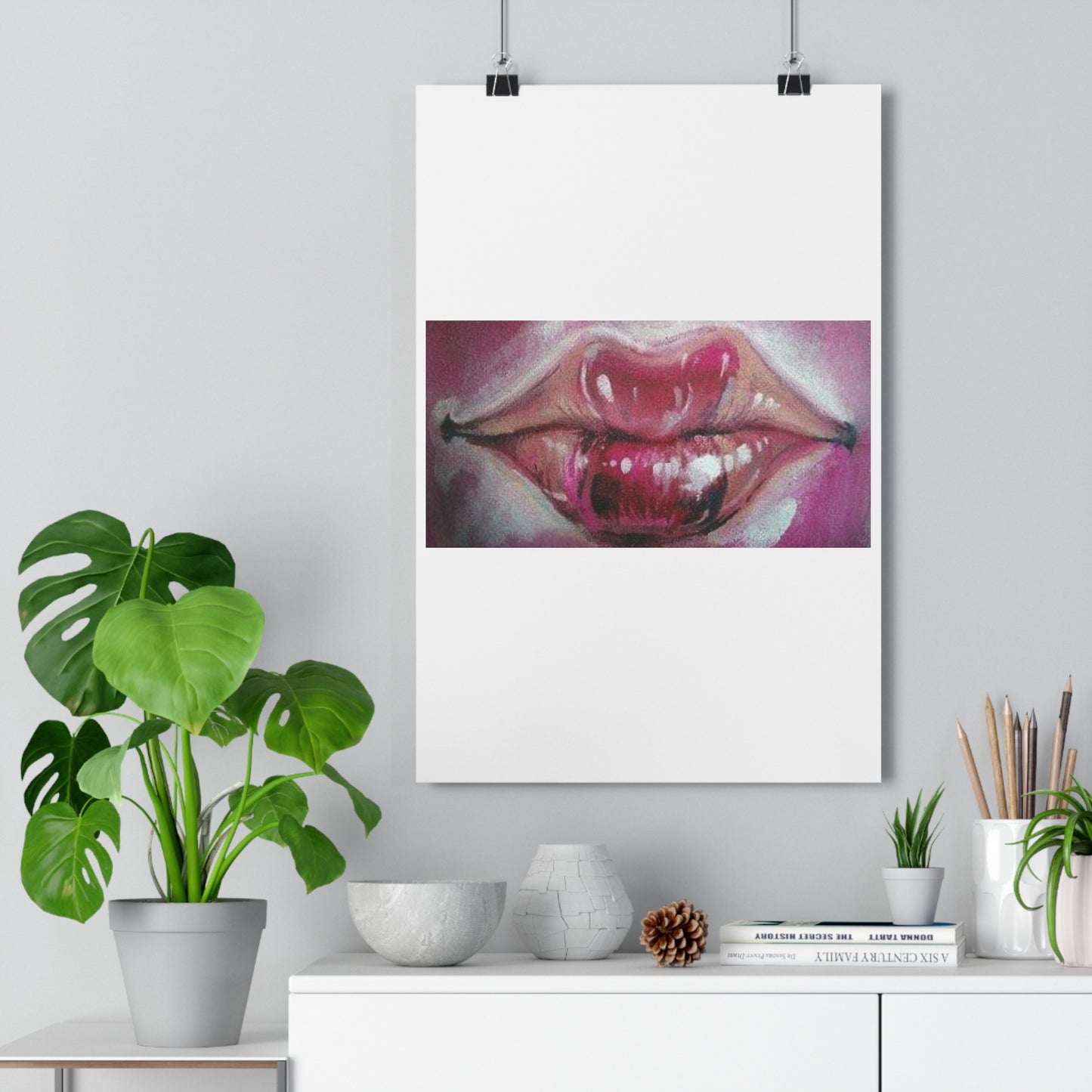 "Lips”- Giclée Art Print by artist David Hilborn