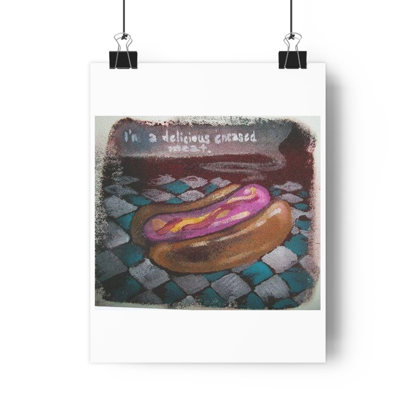 "Delicious Encased Meats”- Giclée Art Print by artist David Hilborn