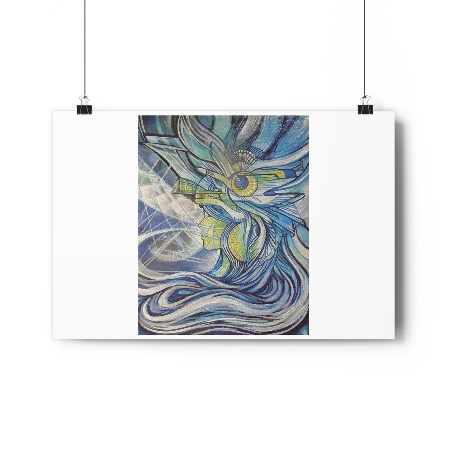 "Aquamarine”- Giclée Art Print by artist David Hilborn