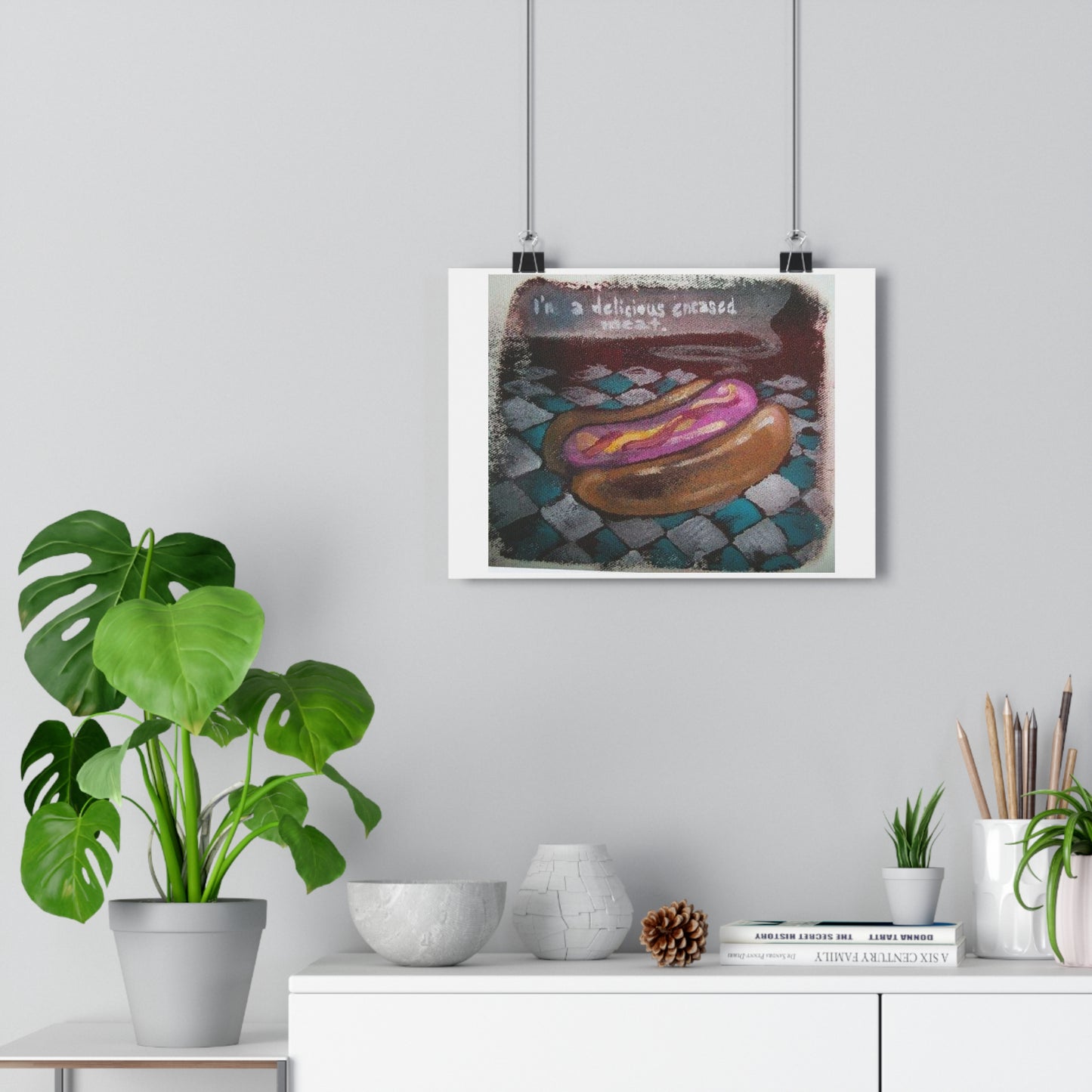 "Delicious Encased Meats”- Giclée Art Print by artist David Hilborn