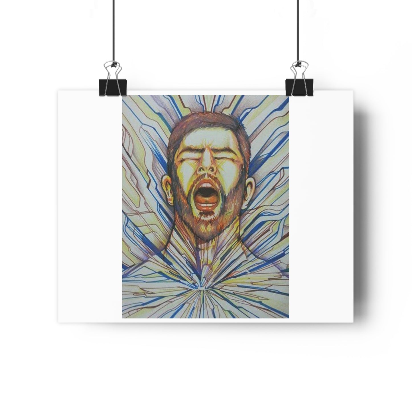 "Burst”- Giclée Art Print by artist David Hilborn