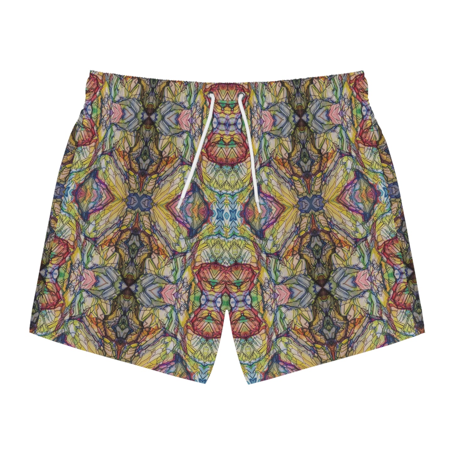 "Hexcell” - Swim Trunks by Artist David Hilborn