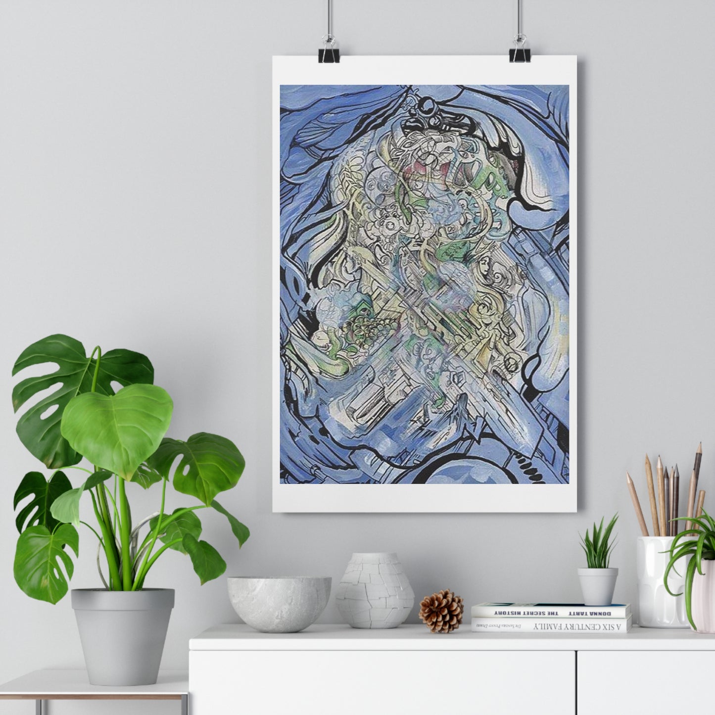 "Chrome Flow”- Giclée Art Print by artist David Hilborn