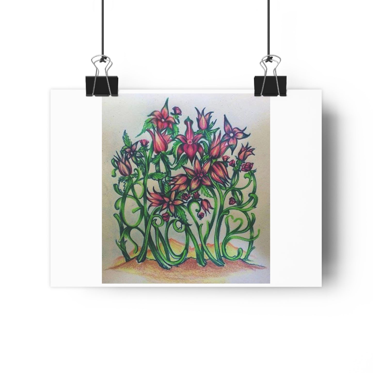 "Grow/Love”- Giclée Art Print by artist David Hilborn