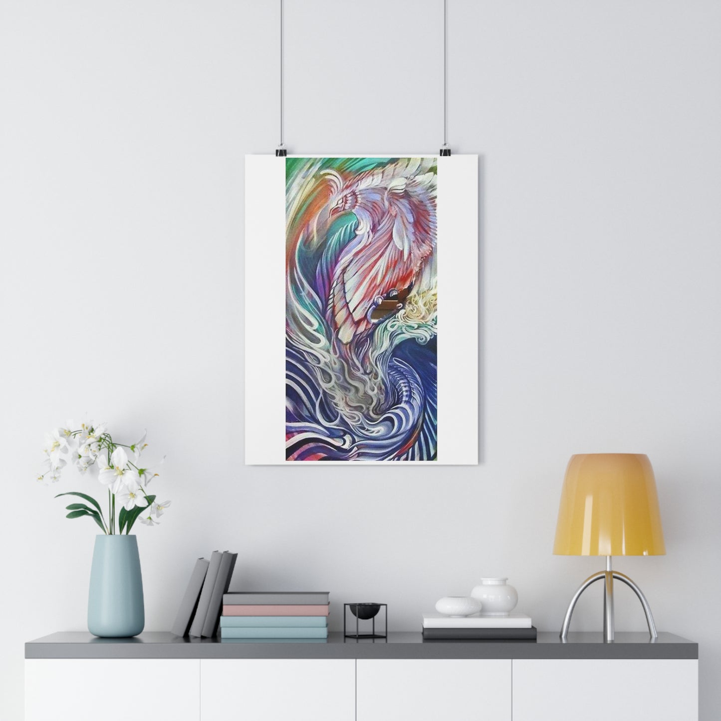 "Rising Phoenix”- Giclée Art Print by artist David Hilborn