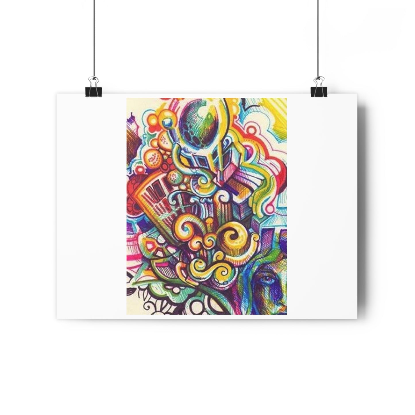 "Technicolor Markers”- Giclée Art Print by artist David Hilborn