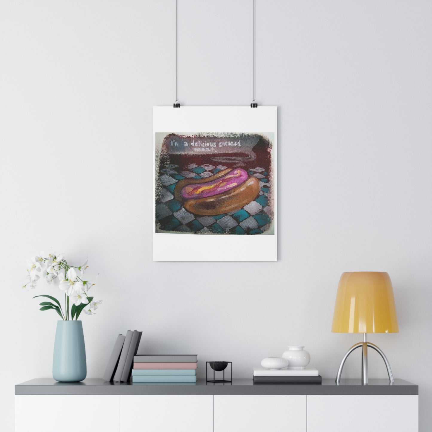 "Delicious Encased Meats”- Giclée Art Print by artist David Hilborn