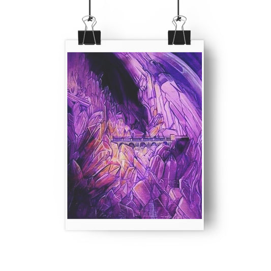 "Crystal Caverns”- Giclée Art Print by artist David Hilborn