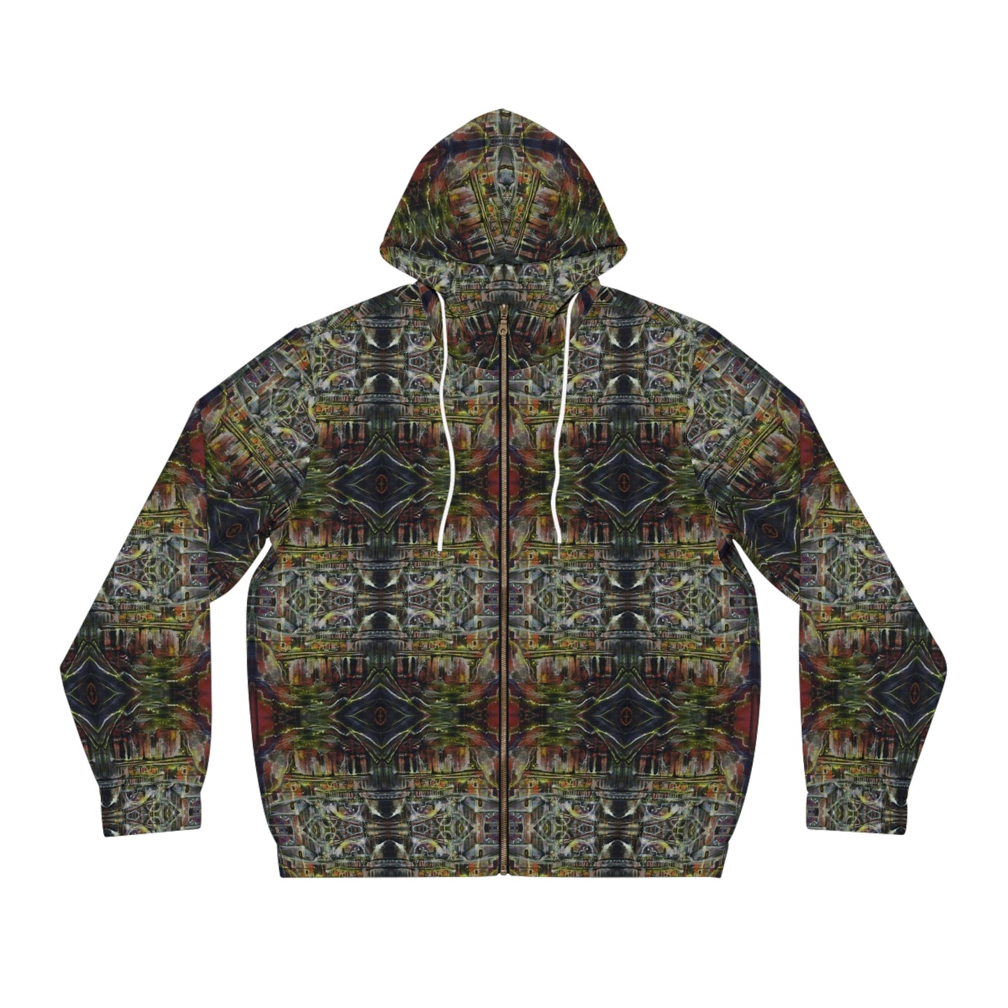 "Rising Era” - All Over Graphic Zip-Up Hoodie by Artist David Hilborn