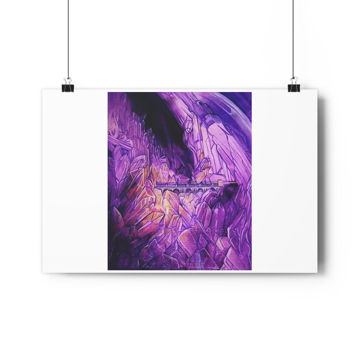 "Crystal Caverns”- Giclée Art Print by artist David Hilborn