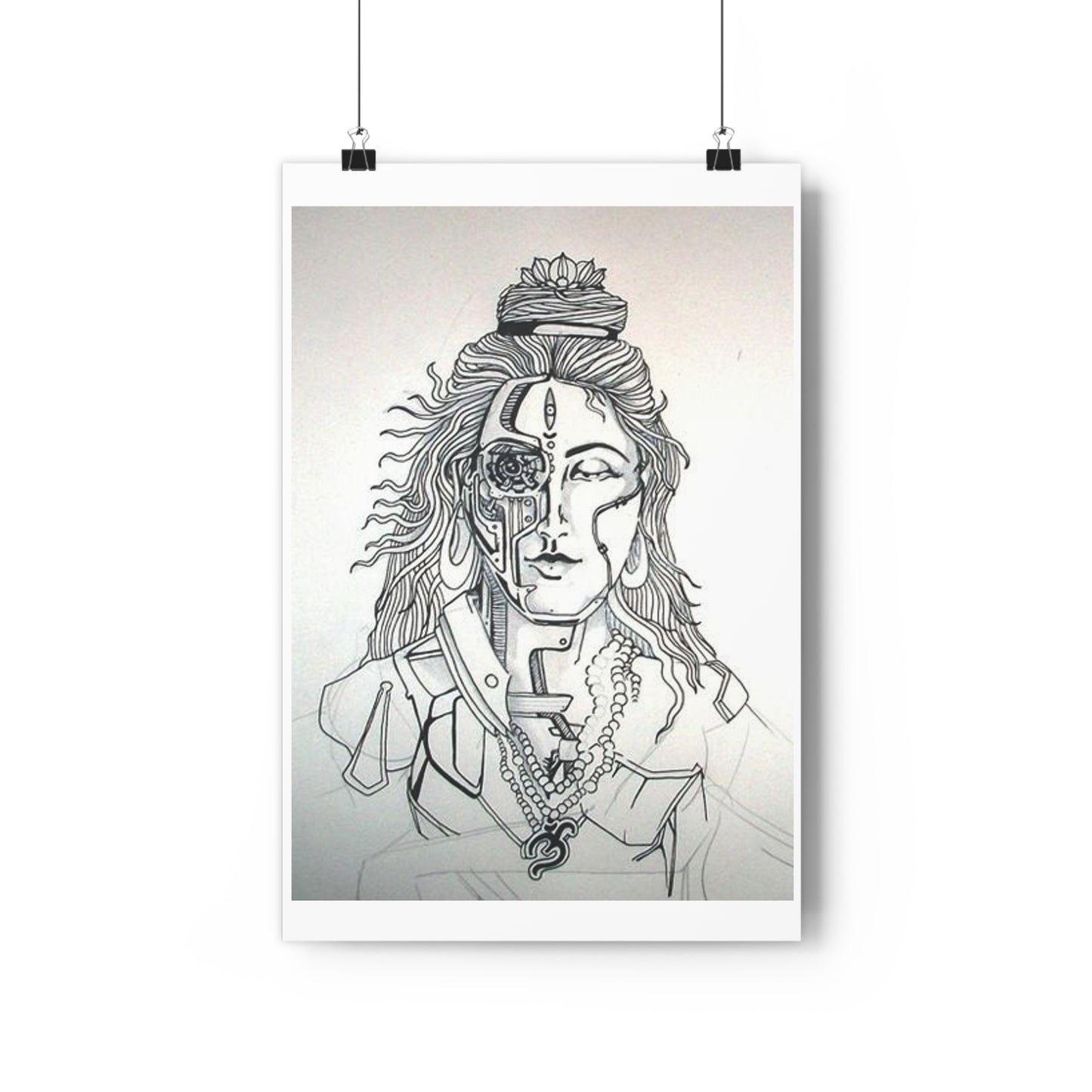 "Bionic Shiva" - Giclée Art Print by artist David Hilborn