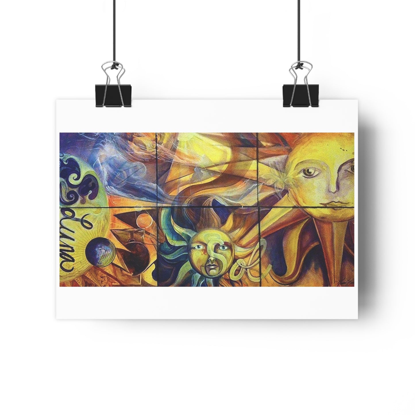 "Sun/Moon”- Giclée Art Print by artist David Hilborn