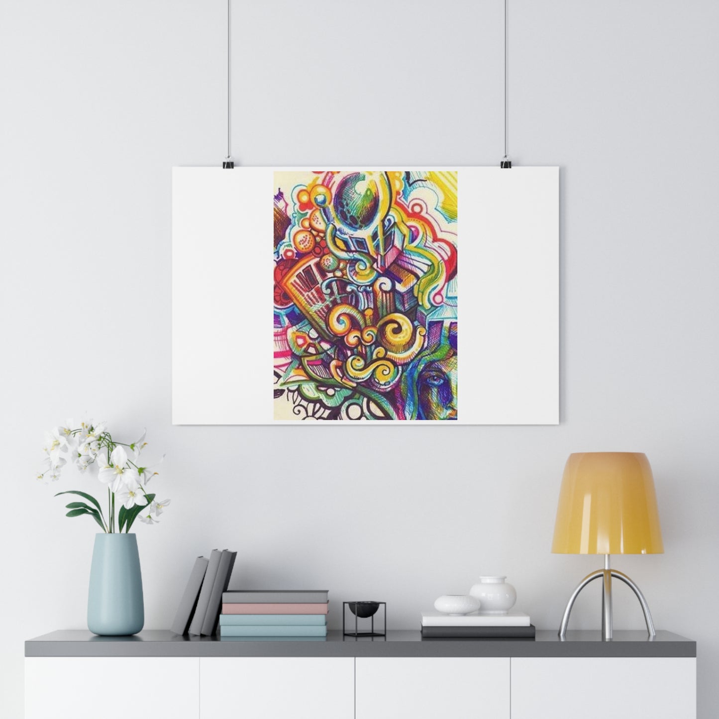 "Technicolor Markers”- Giclée Art Print by artist David Hilborn