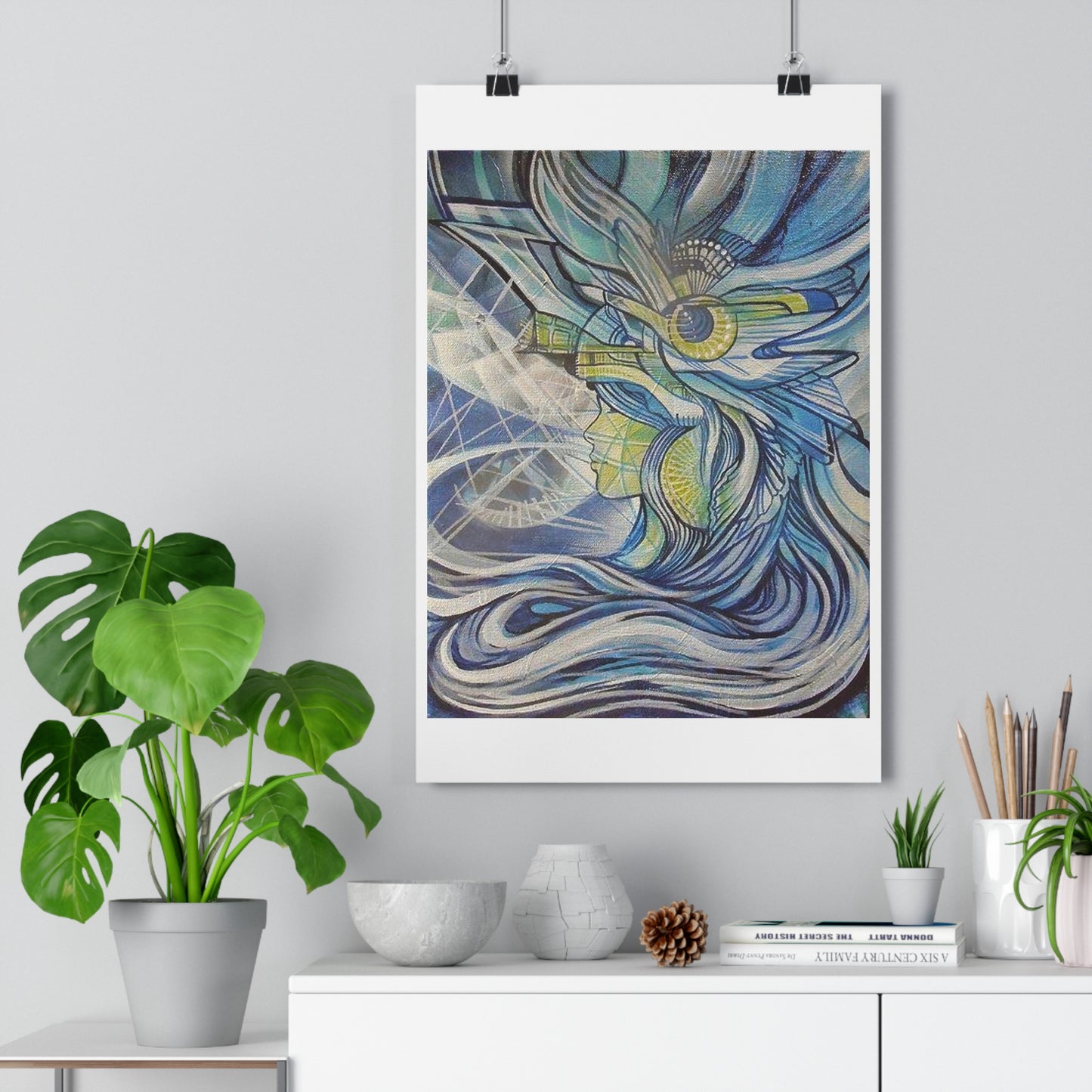 "Aquamarine”- Giclée Art Print by artist David Hilborn