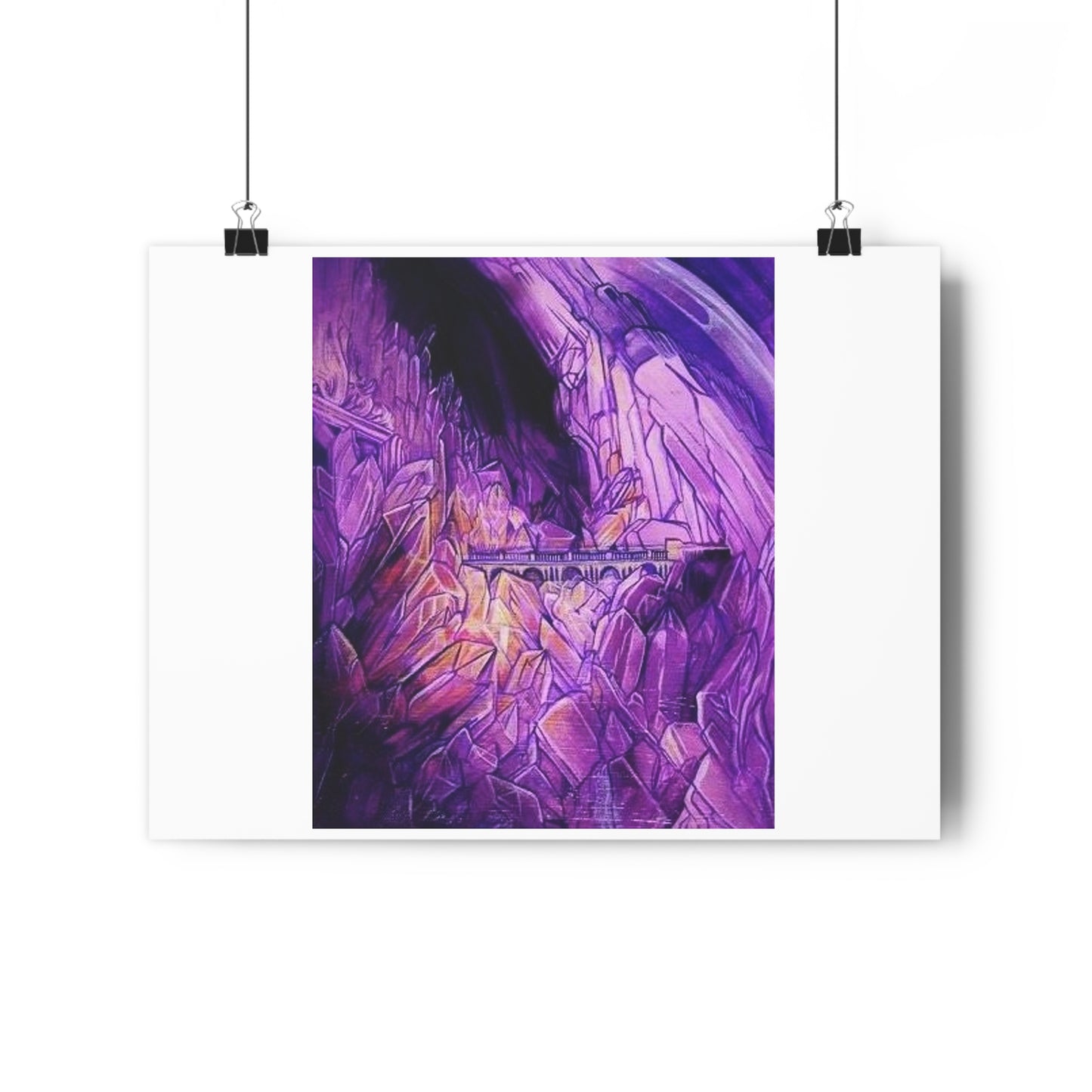 "Crystal Caverns”- Giclée Art Print by artist David Hilborn